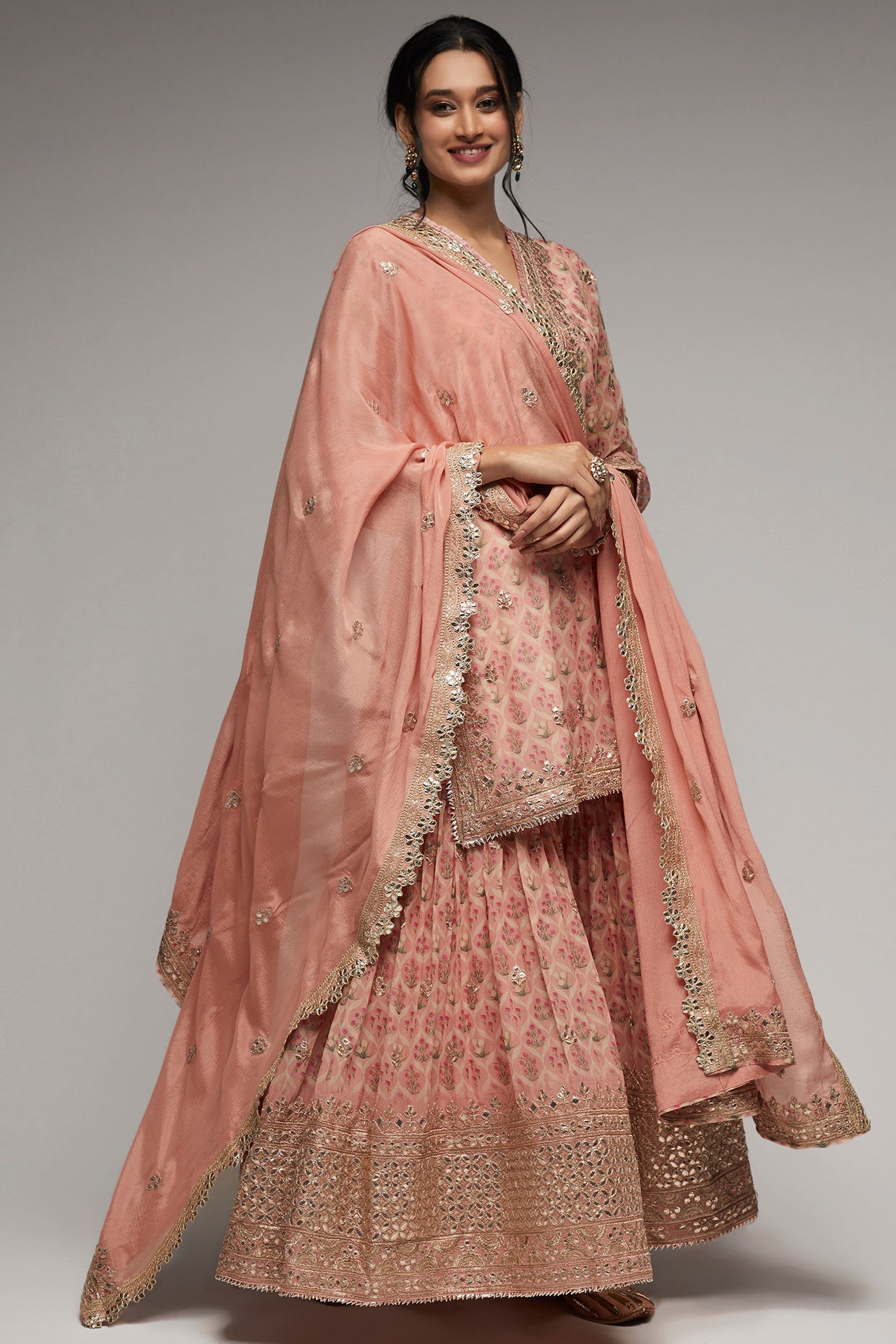 Nusrat Short Sharara Set