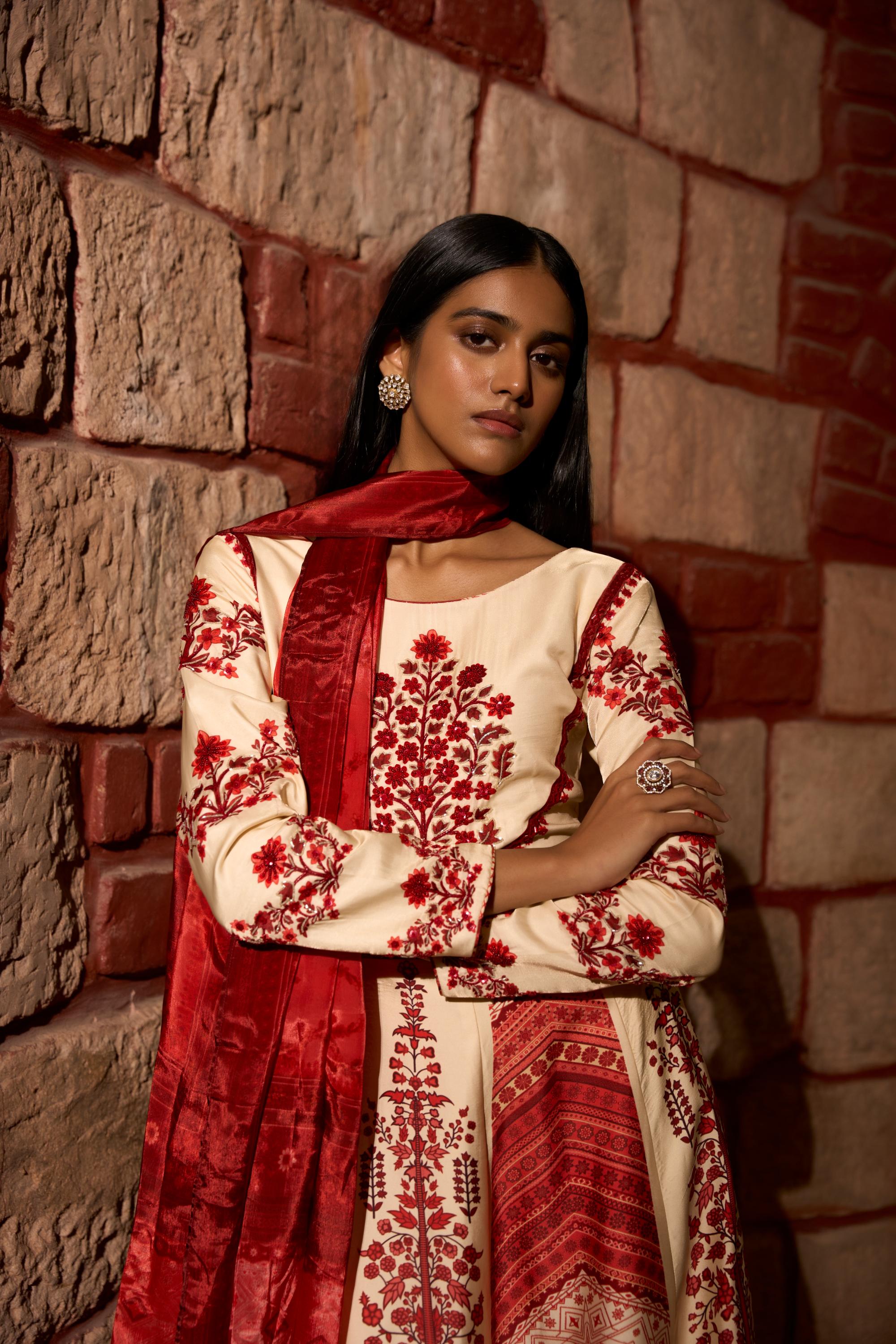 Mehr Rang ā Printed Anarkali Gown