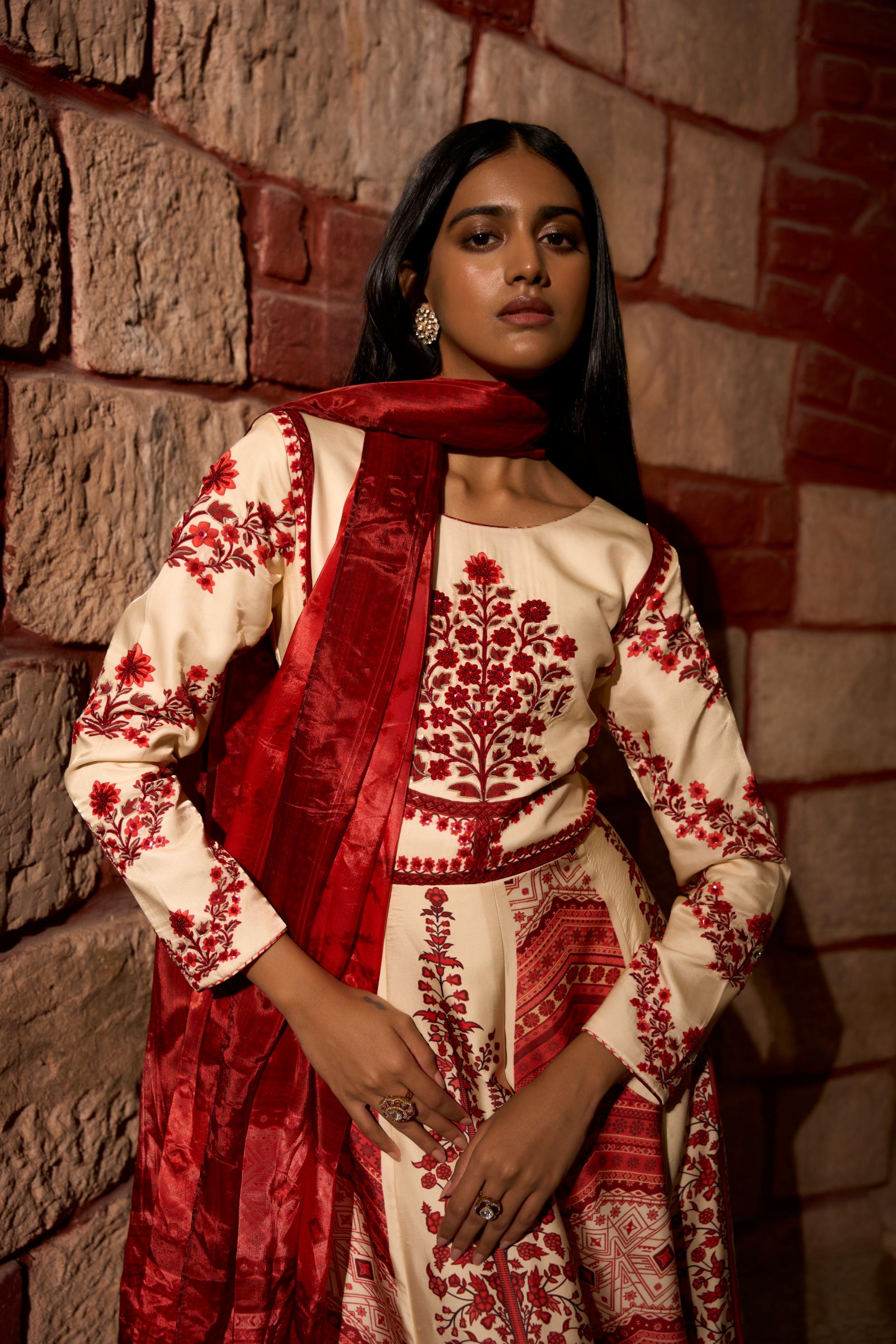 Mehr Rang ā Printed Anarkali Gown