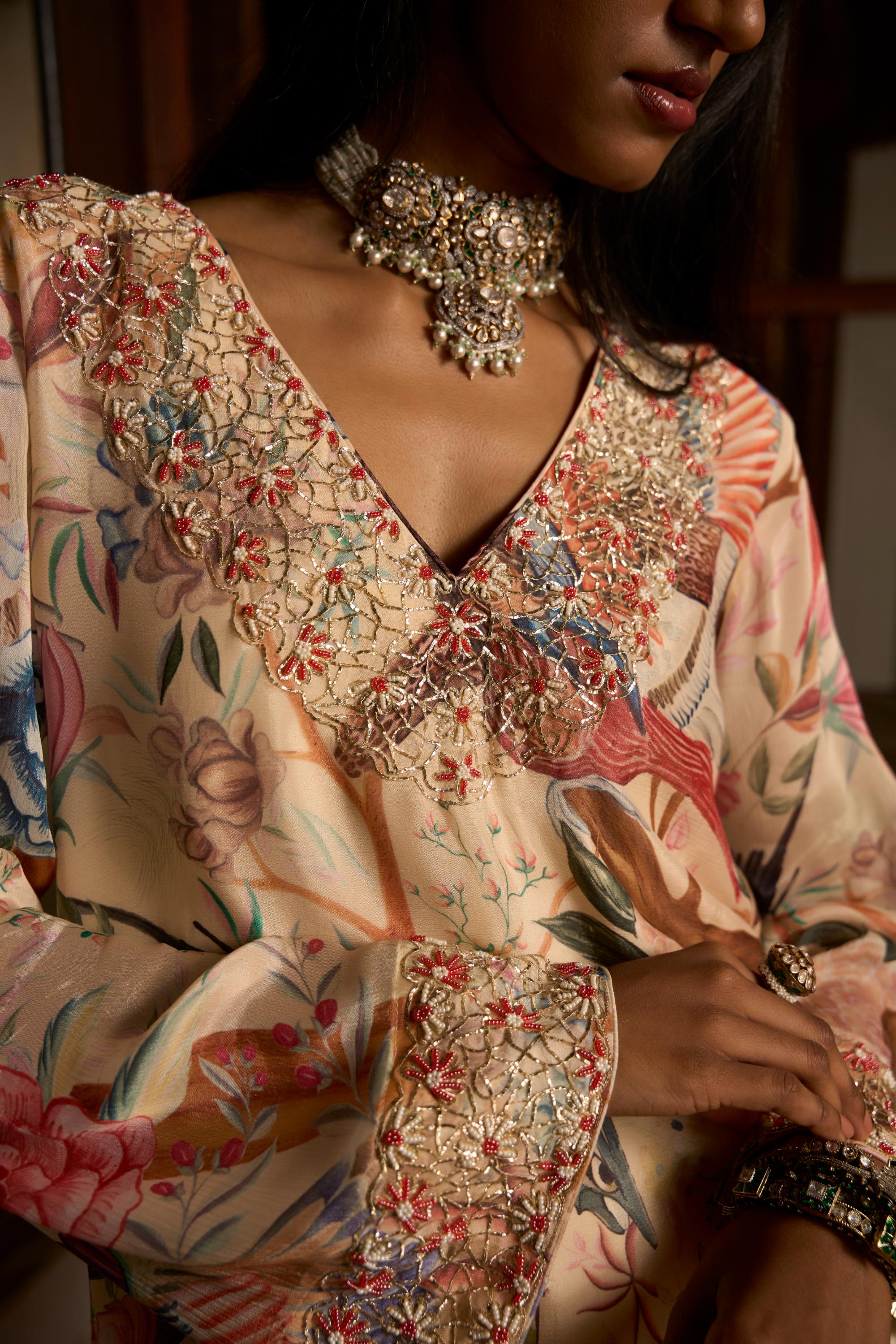 Dior Harmony – Coord Set with Pita Handwork Detailing