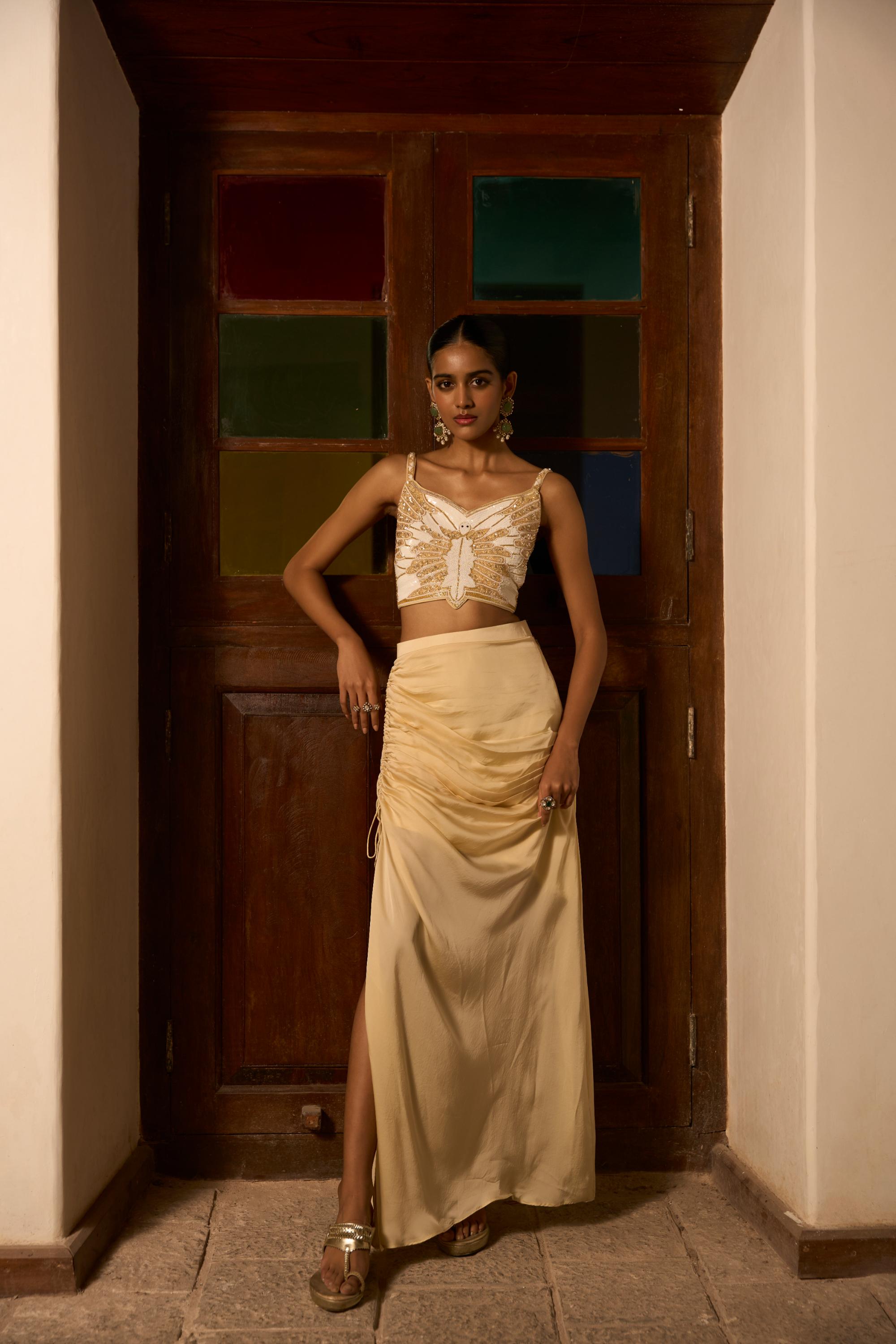 Indo Fusion Blouse with skirt