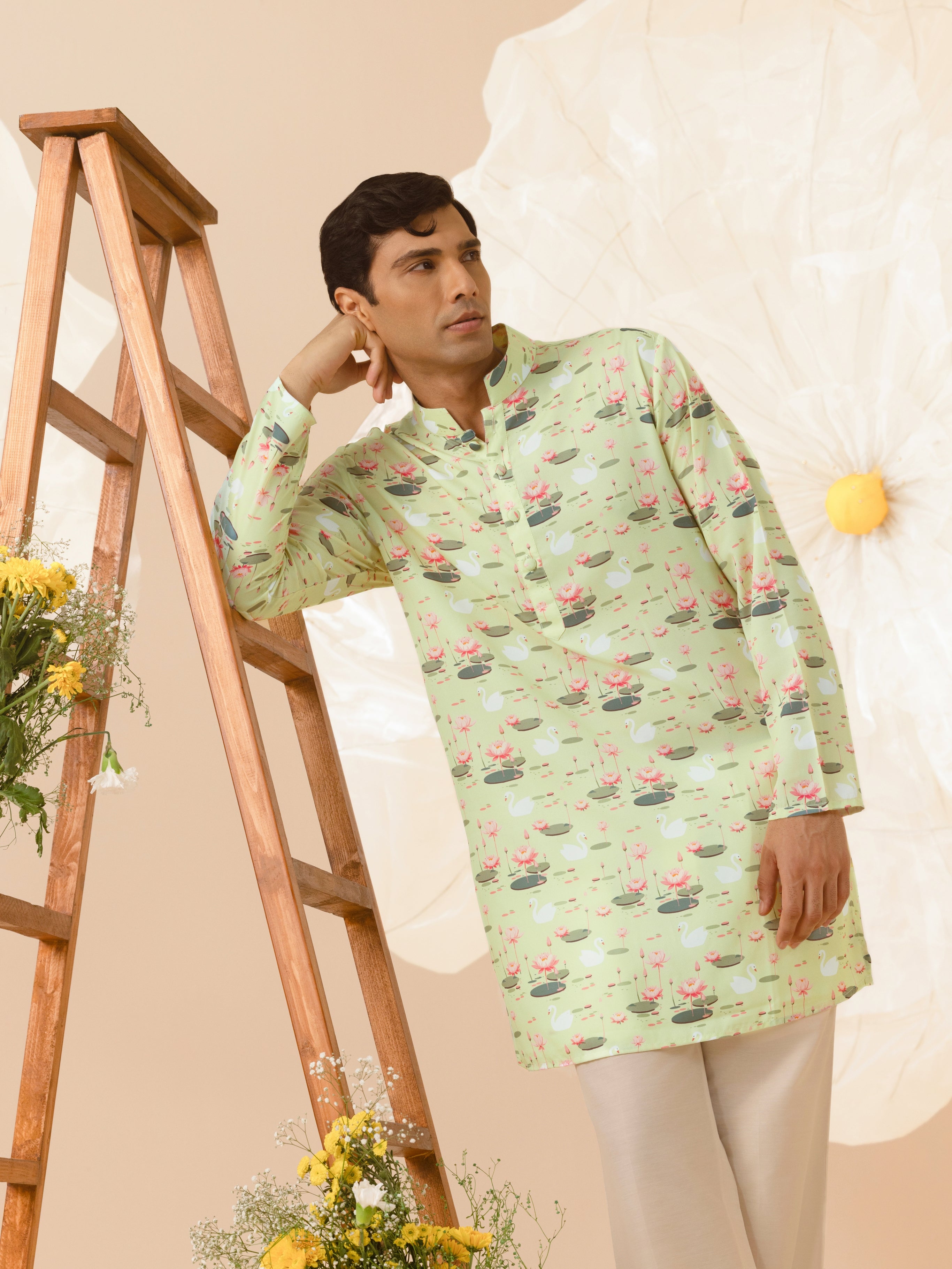 LOTUS LAKE SILK KURTA
