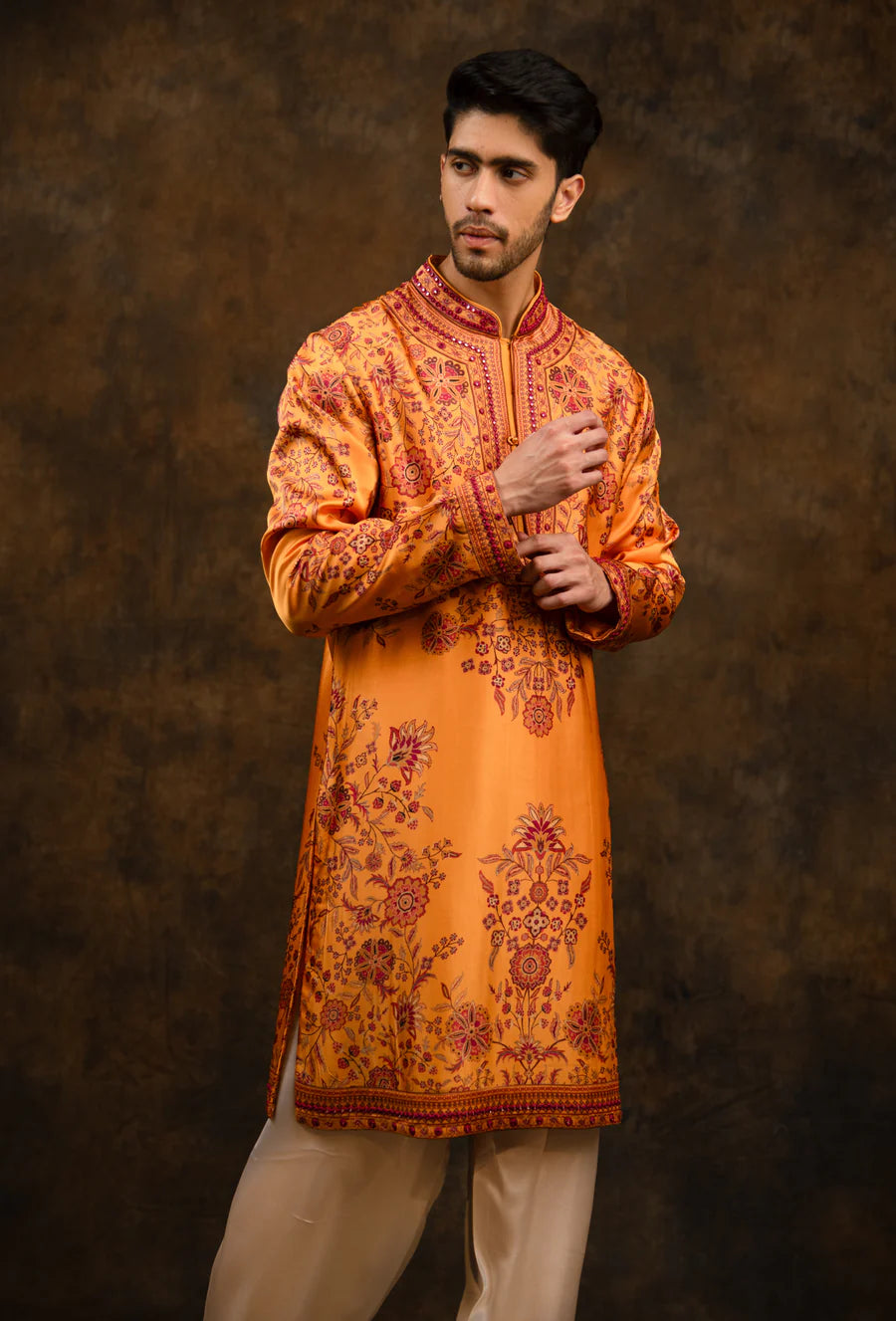 Saffron Orange Kurta