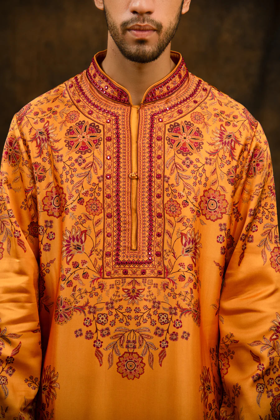 Saffron Orange Kurta