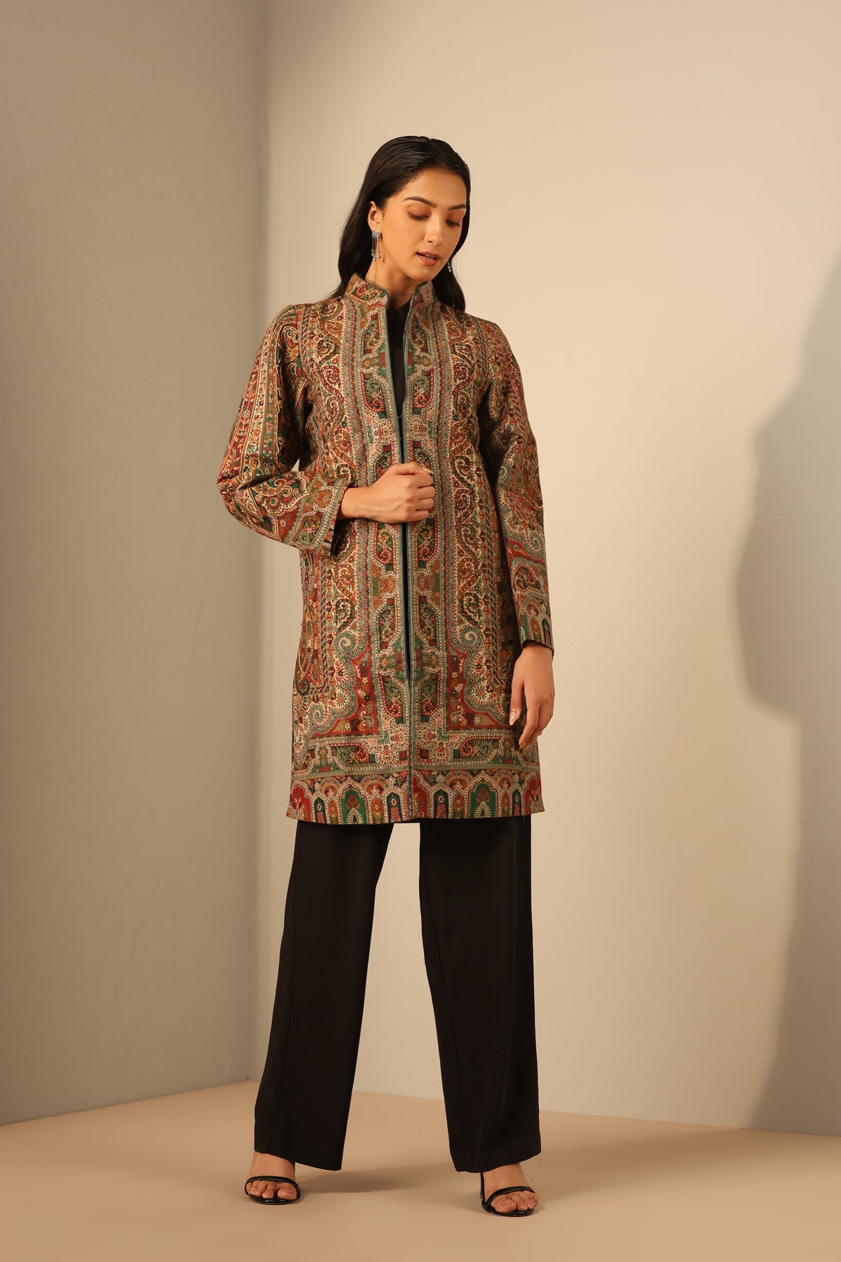 Nuria Fine Wool Silk Full Jacket