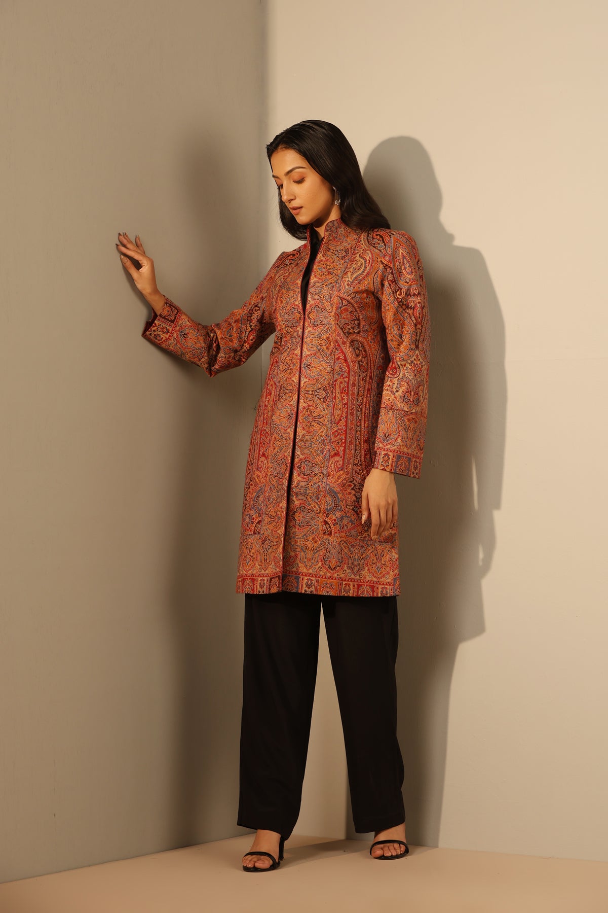 Anvi Fine Wool Silk Full Jacket