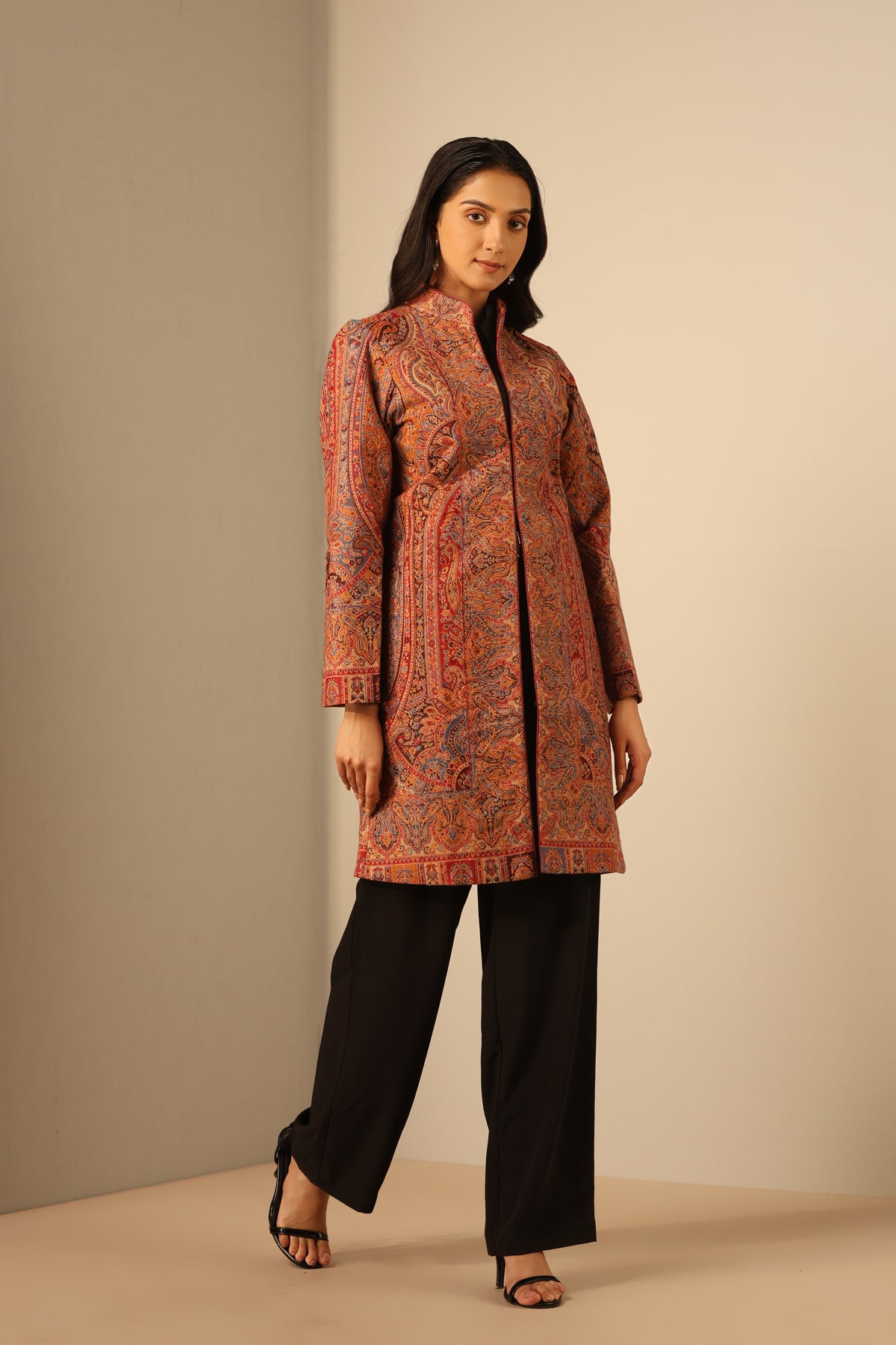 Anvi Fine Wool Silk Full Jacket