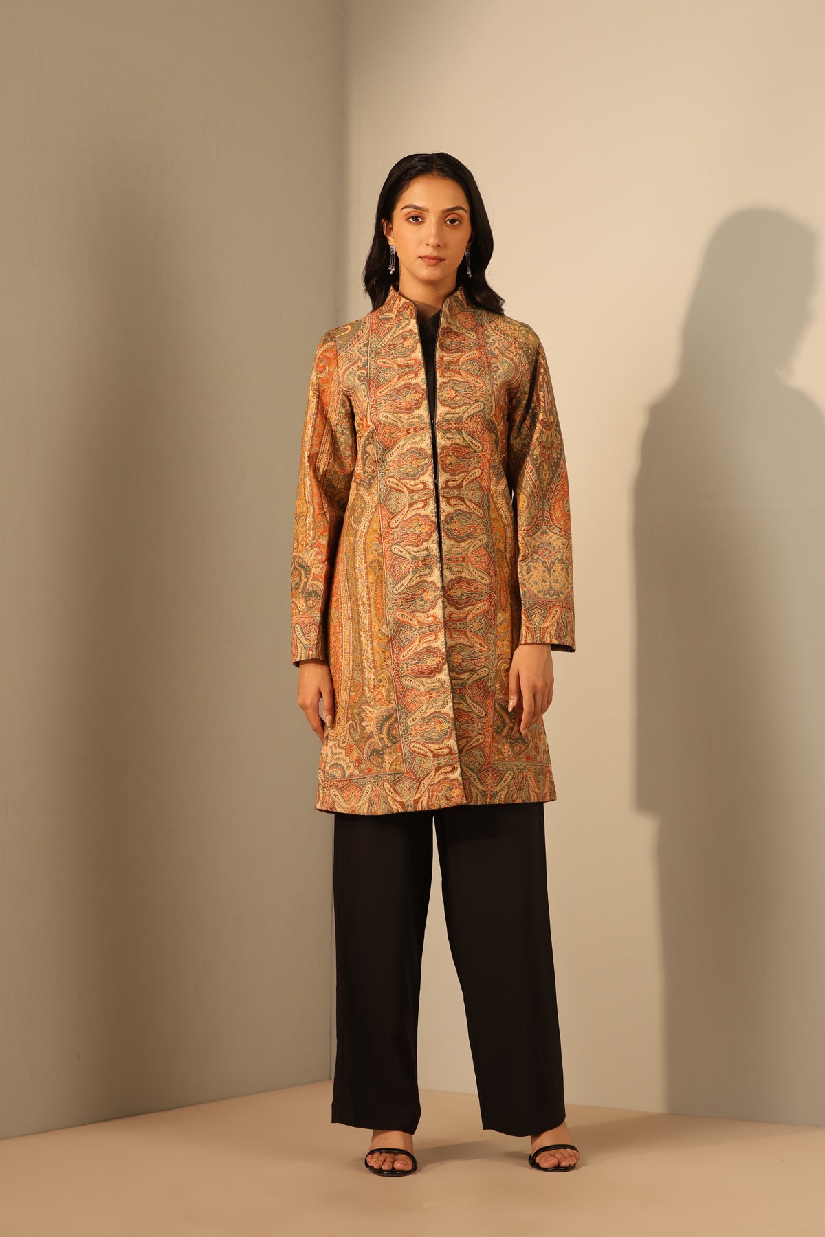Myra Fine Wool Silk Full Jacket