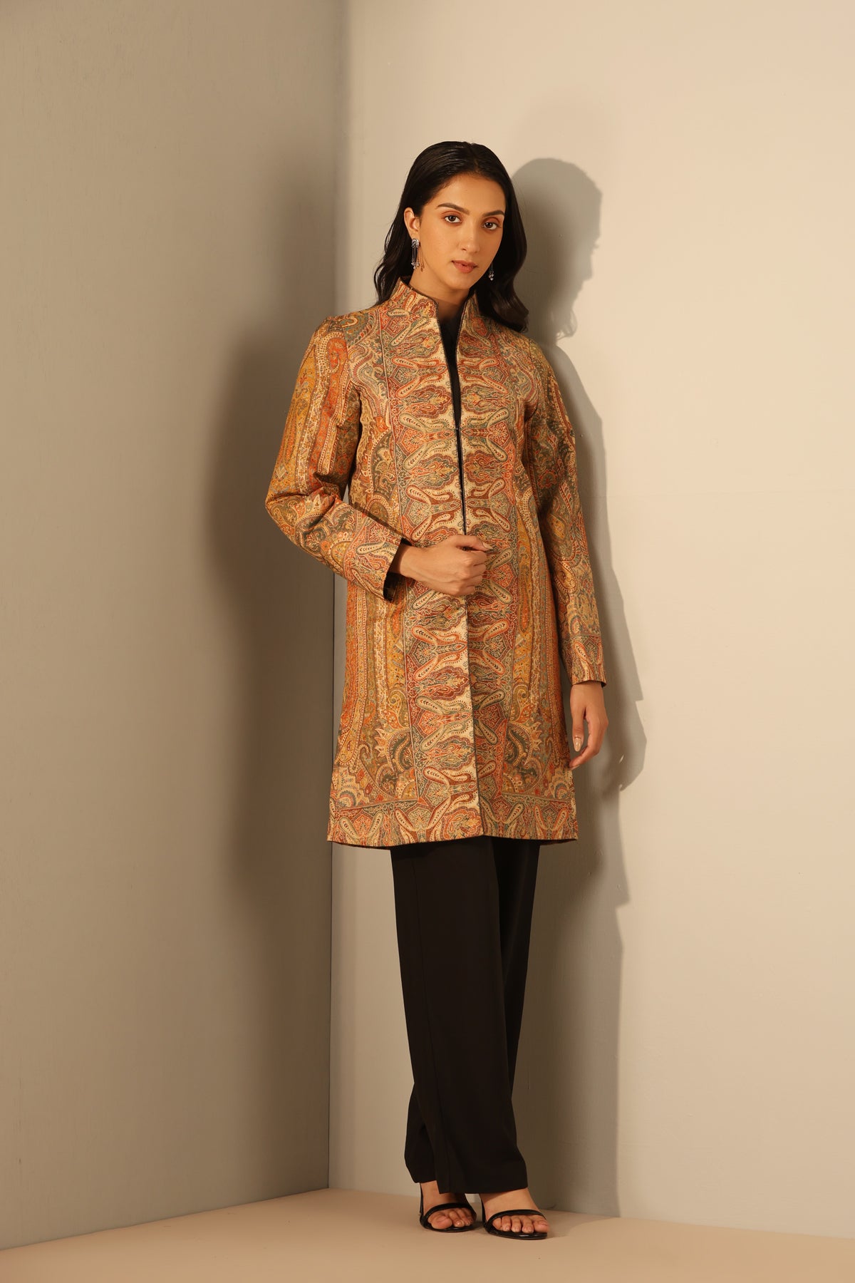 Myra Fine Wool Silk Full Jacket