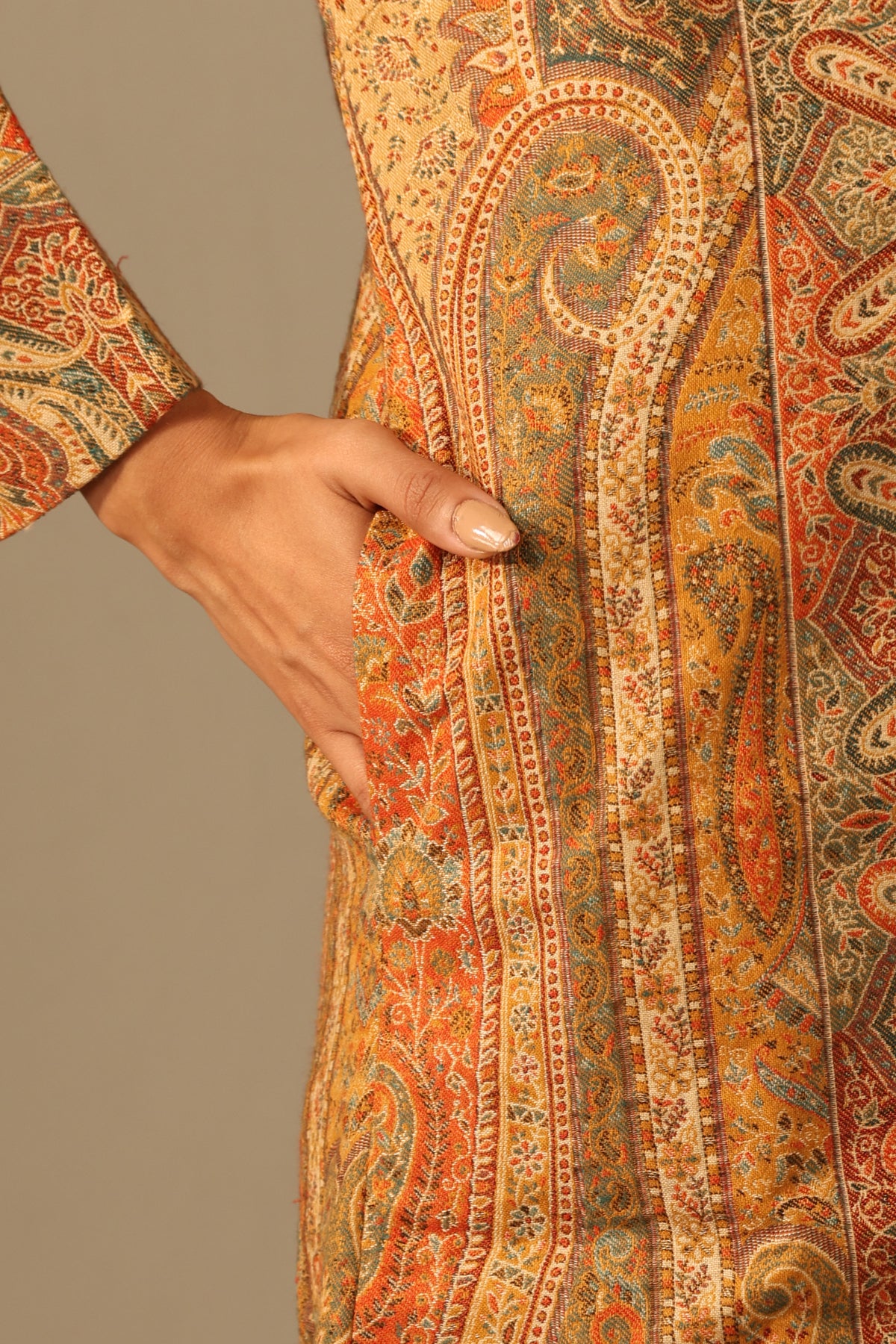 Myra Fine Wool Silk Full Jacket