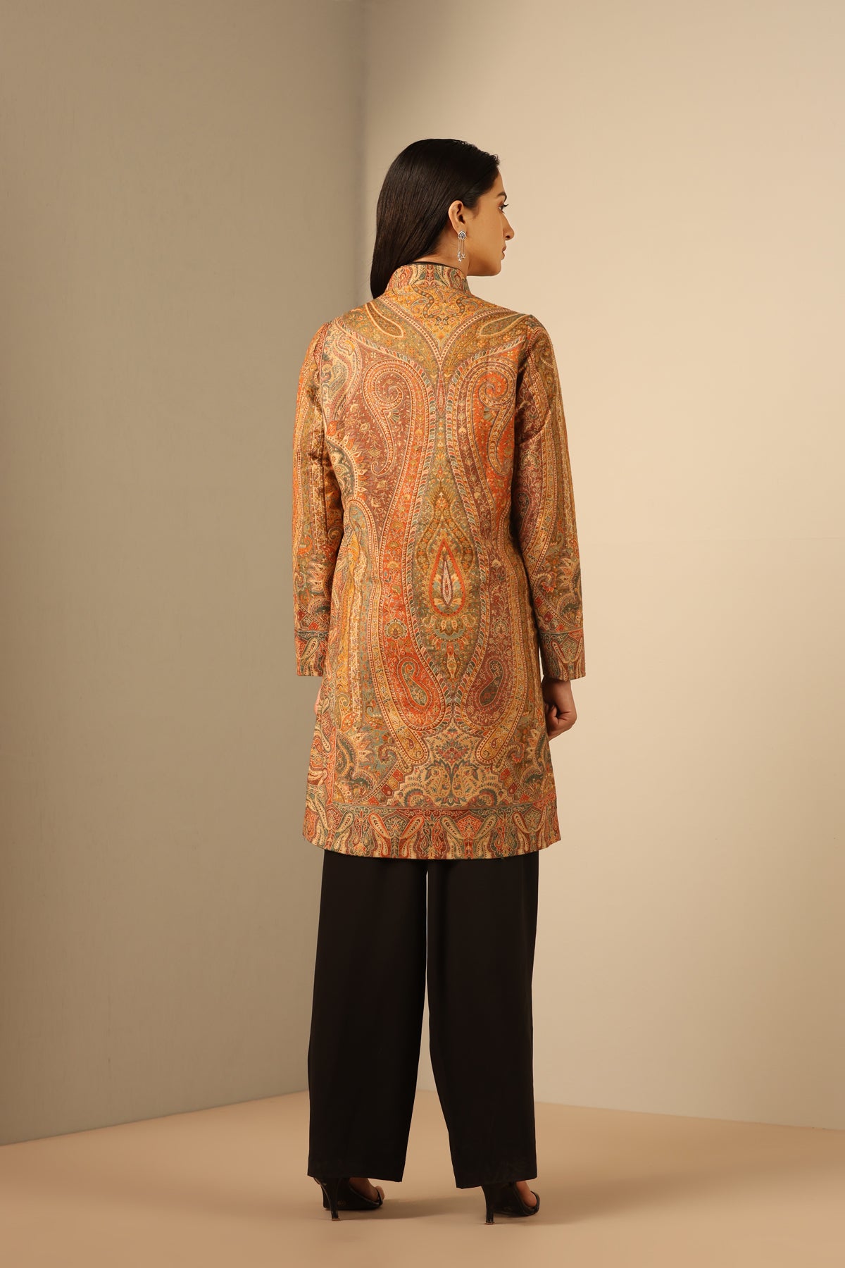 Myra Fine Wool Silk Full Jacket