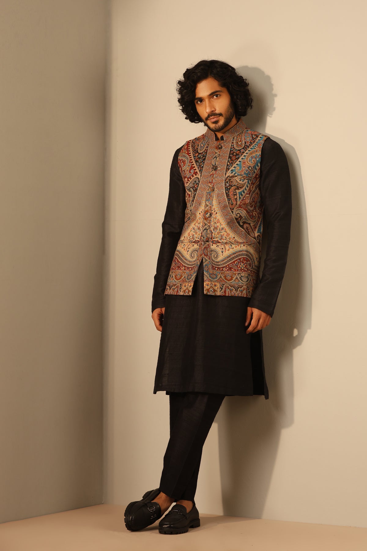 Kian Fine Wool Silk Waist Coat
