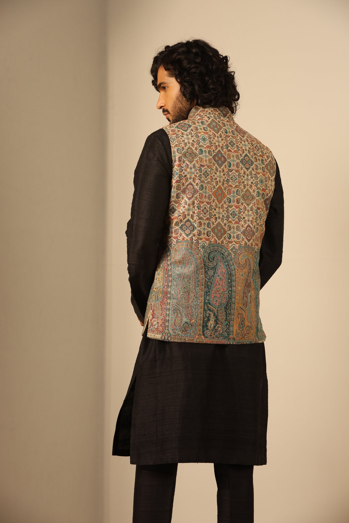 Viraj Fine Wool Silk Waist Coat