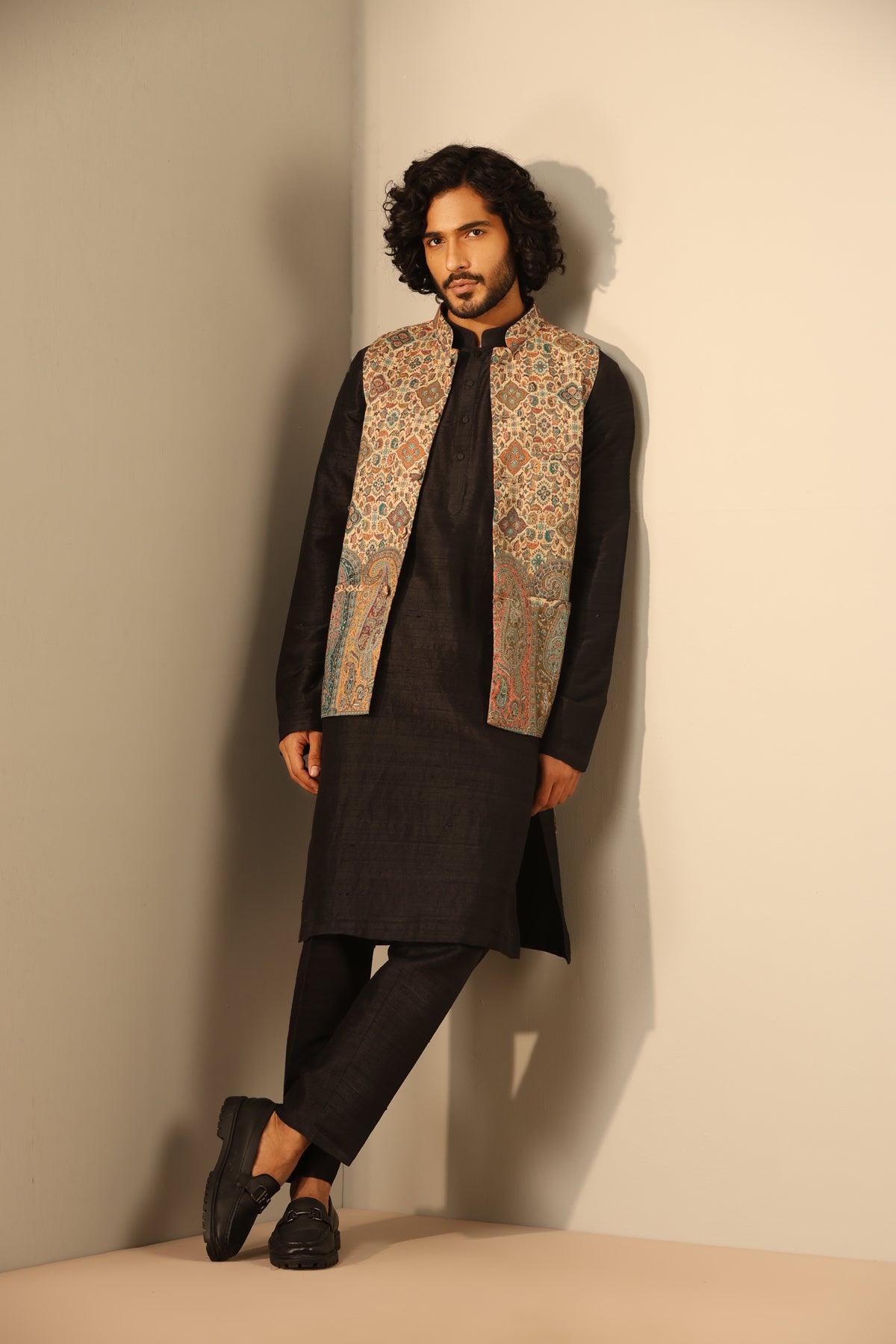Viraj Fine Wool Silk Waist Coat
