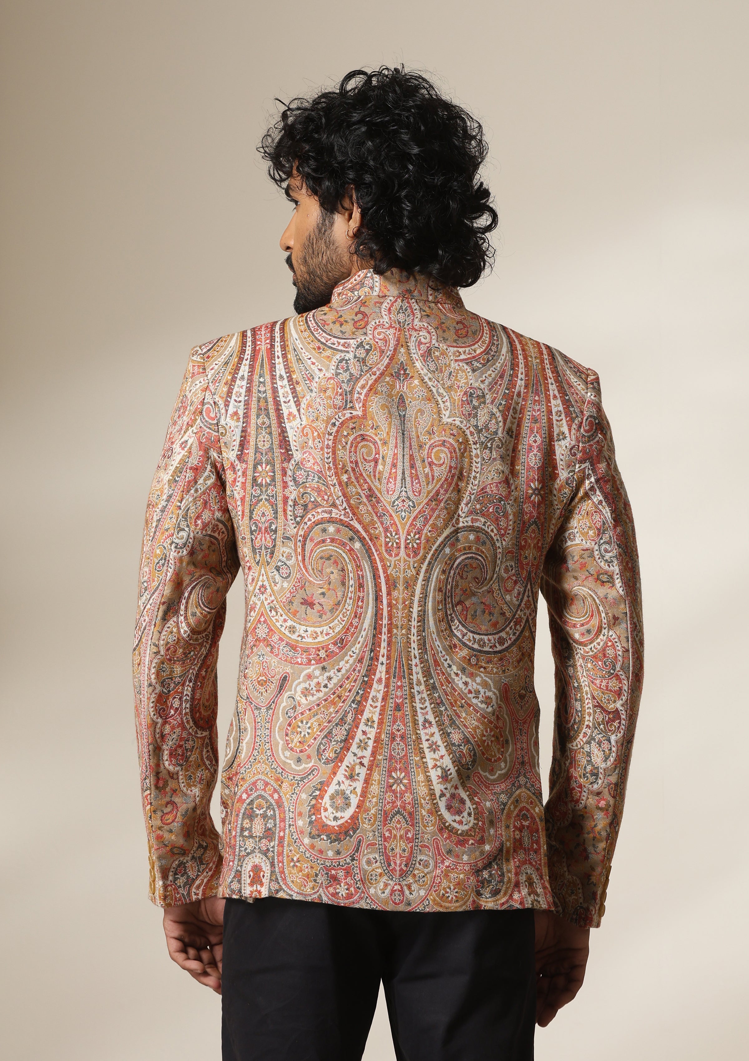 Golden Aura pashmina blend Jacket/Bandgala