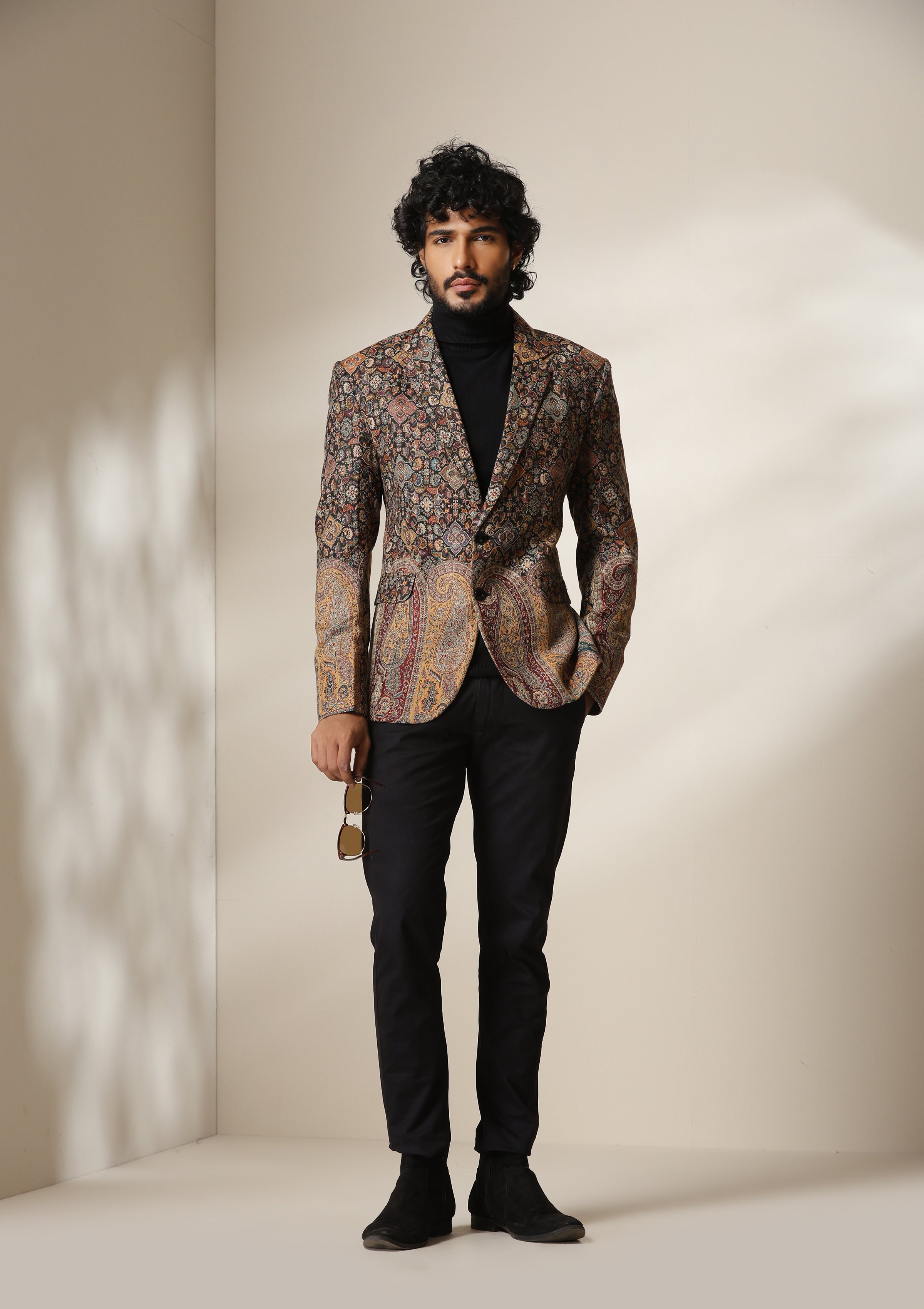 Dusala Mosaic Heritage pashmina blend Blazer/coat