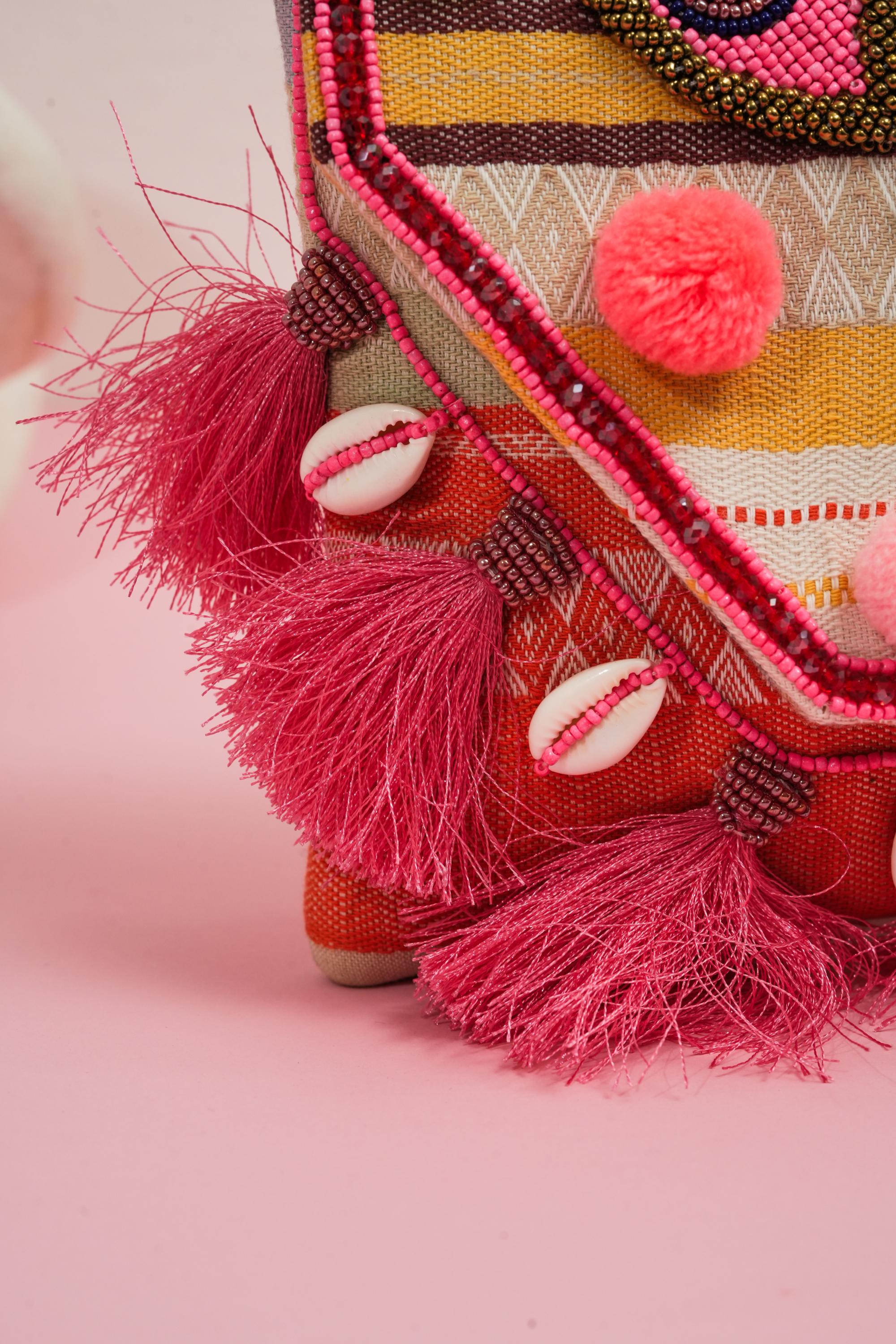 Boho eye clutch