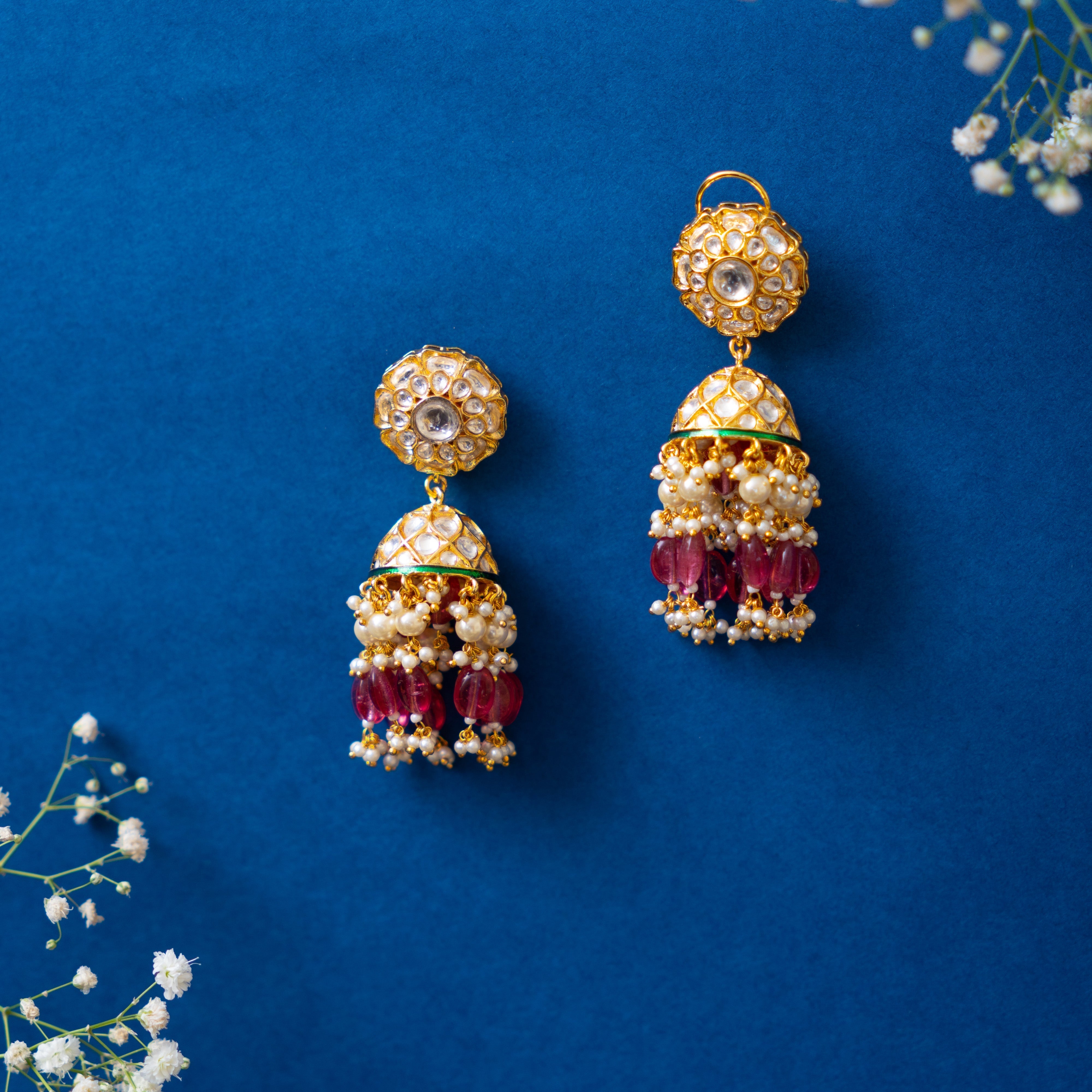 Gowri Kundan Jhumkis