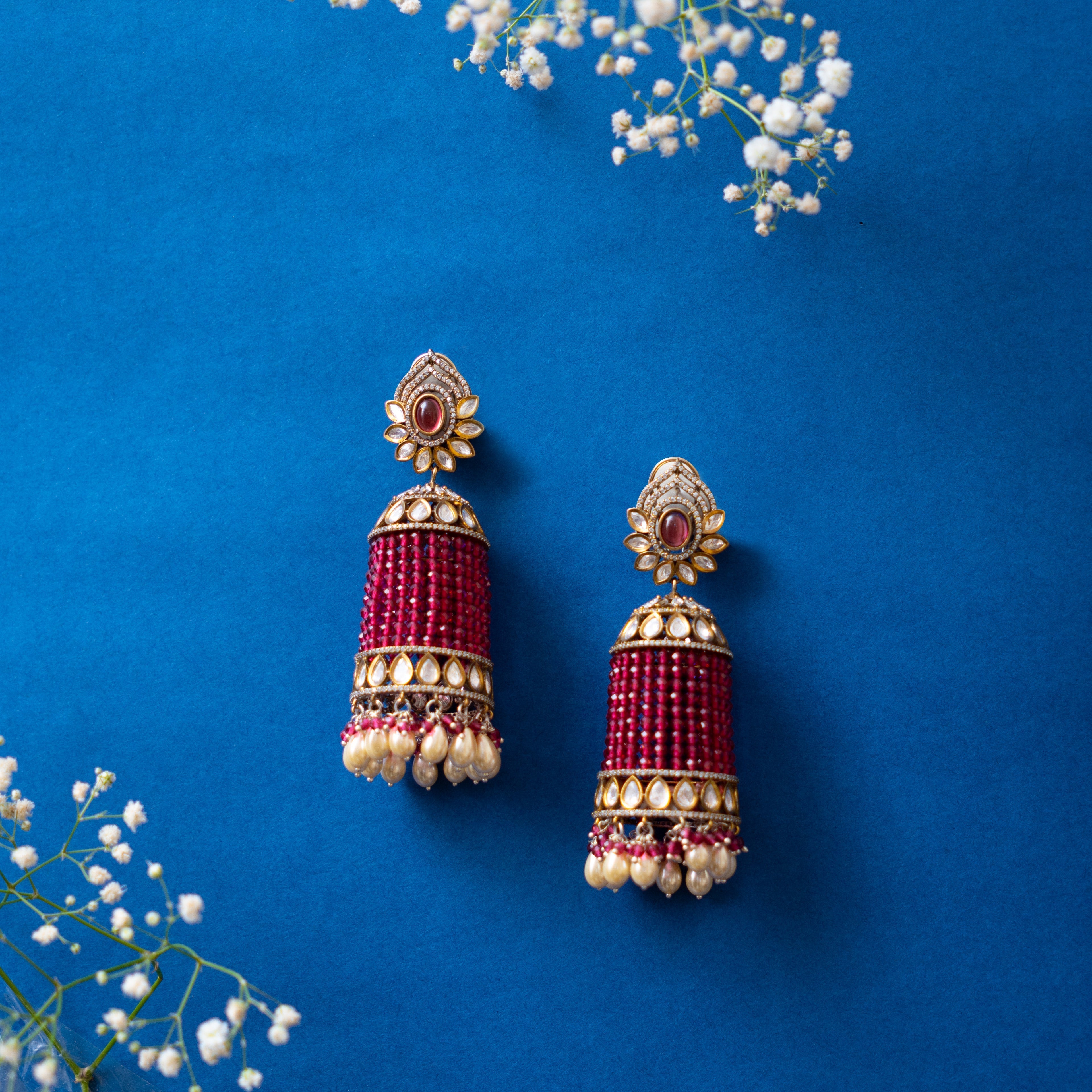 Ganeesa Kundan Jhumkis