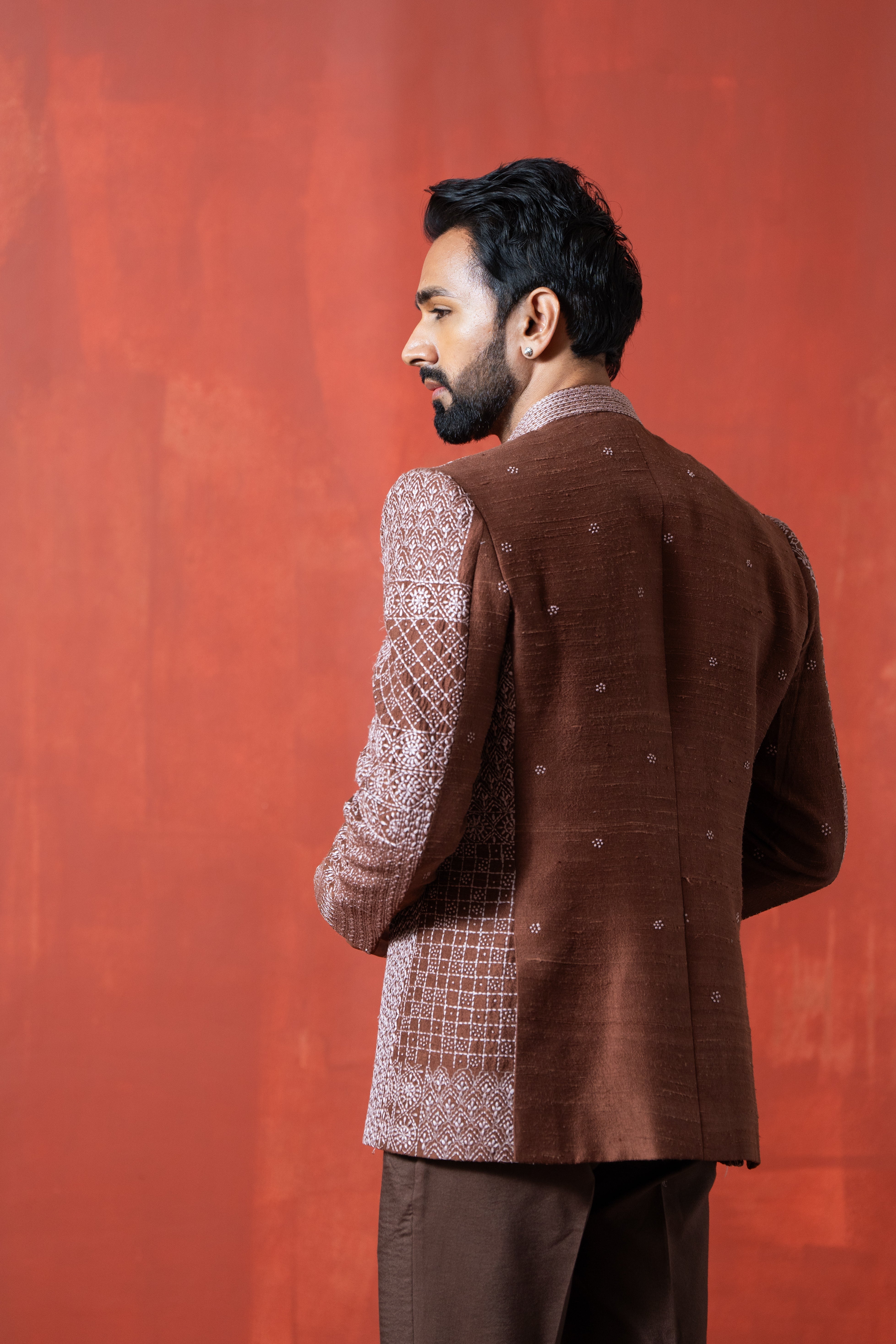 Brown Kantha