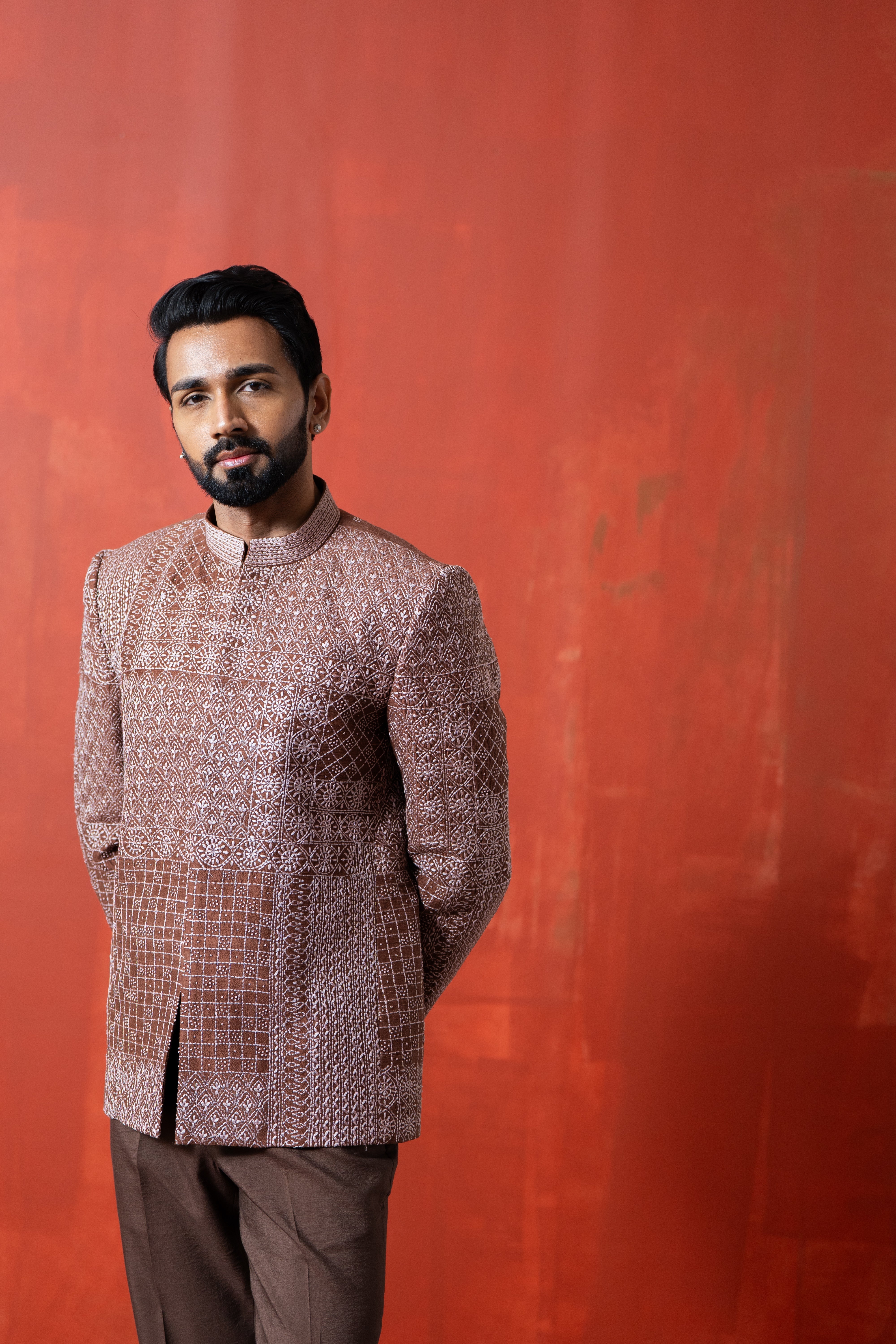 Brown Kantha