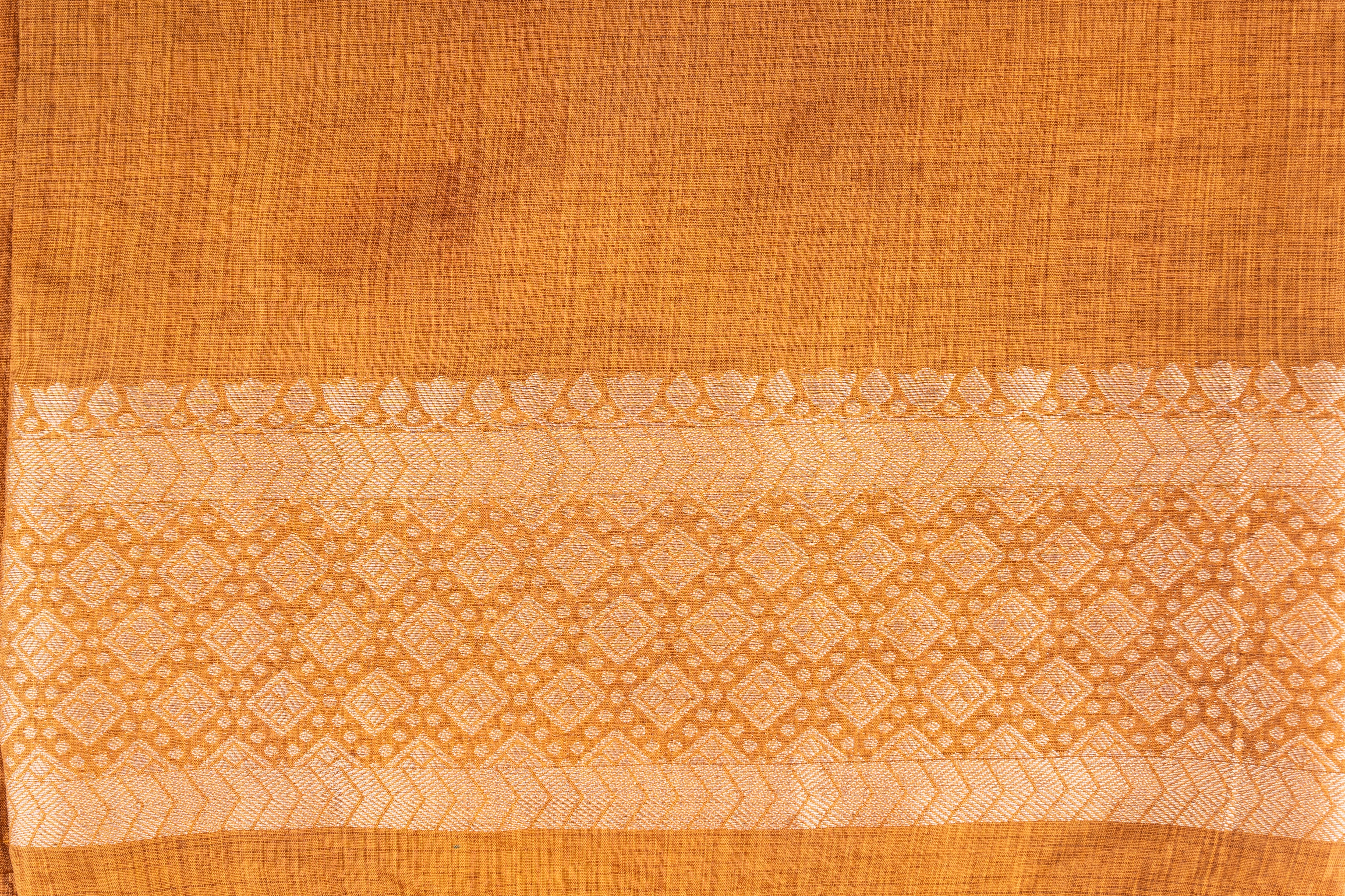 Coffee Brown Pure Katan Silk Banarasi Handloom Saree