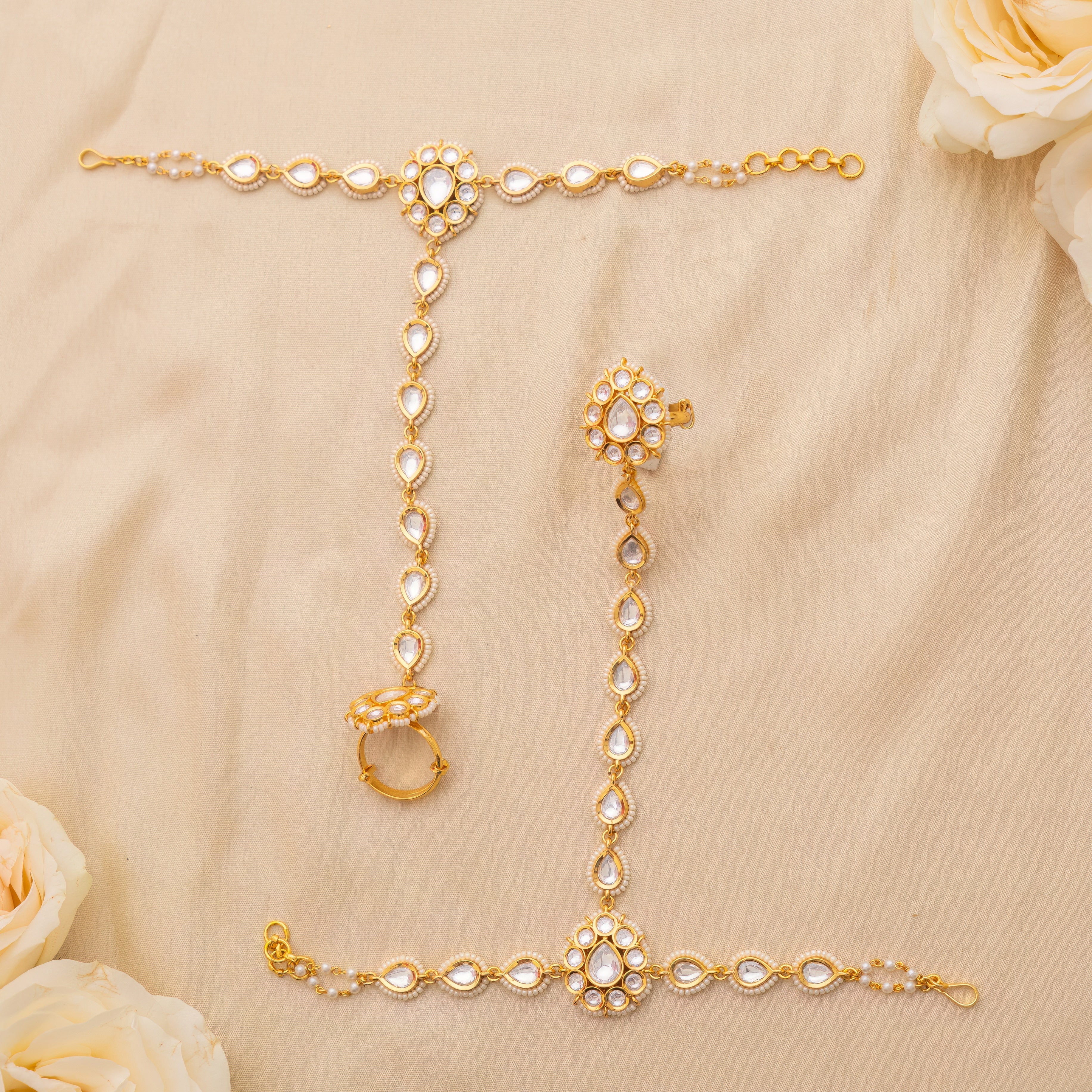 Sejal Paisley Kundan Haathphool