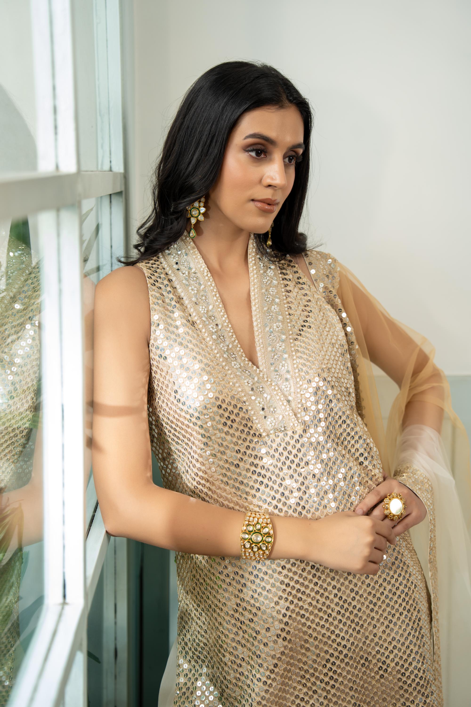 In-Cut Kurta Garara Set