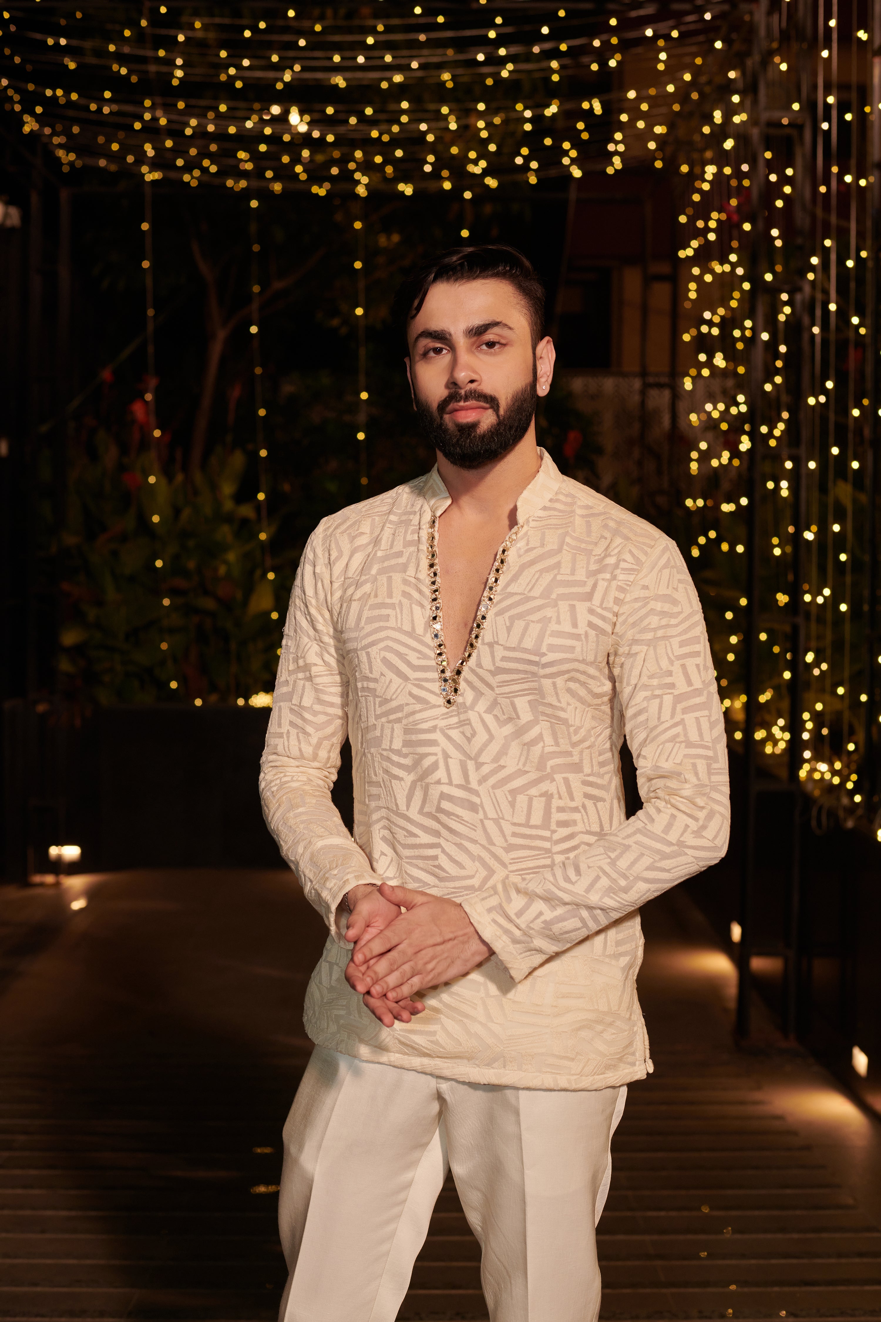 Ivory Impression Jacket set. 3 (Jacket + Shirt + Pant)