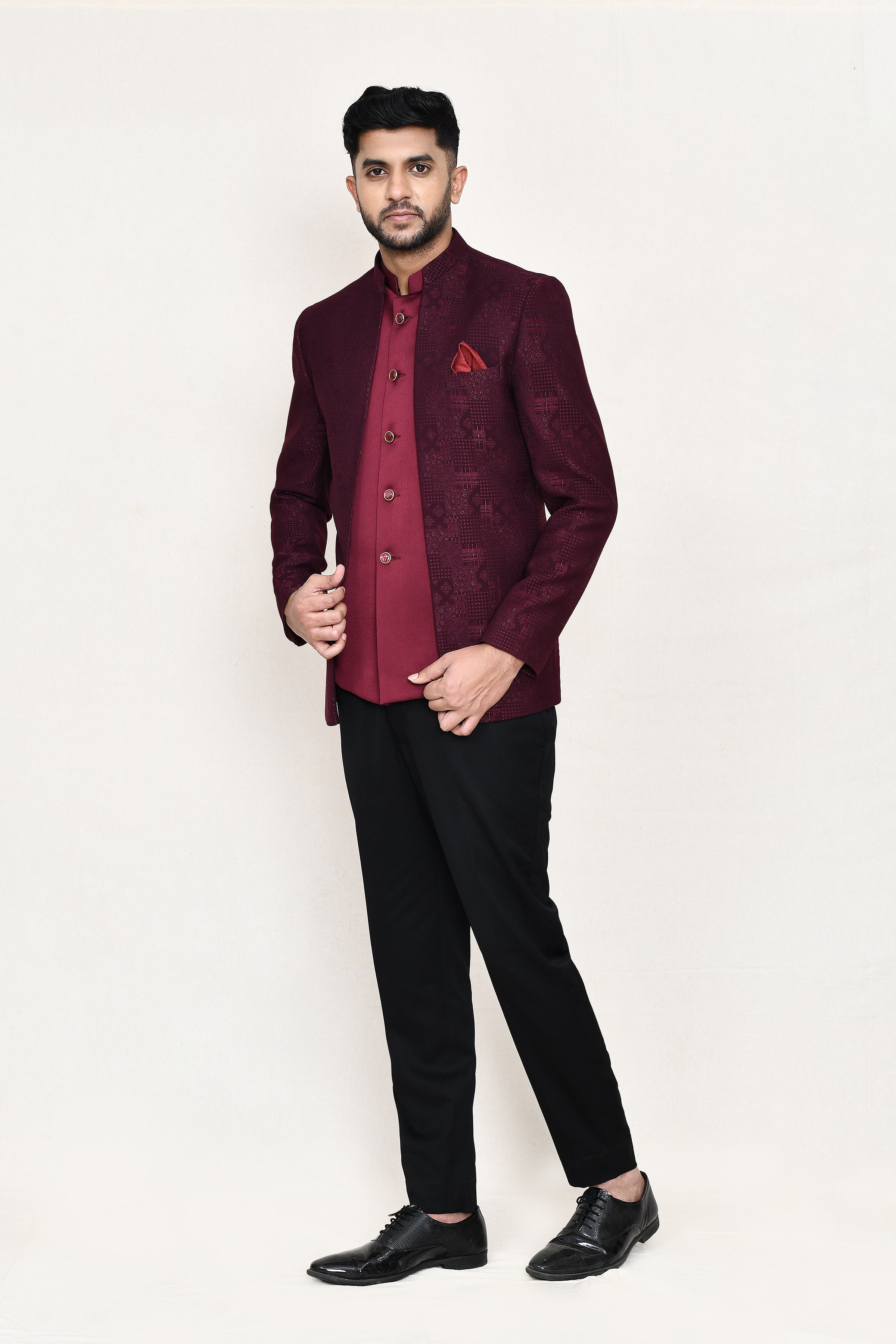 open prince coat, jacket with pant