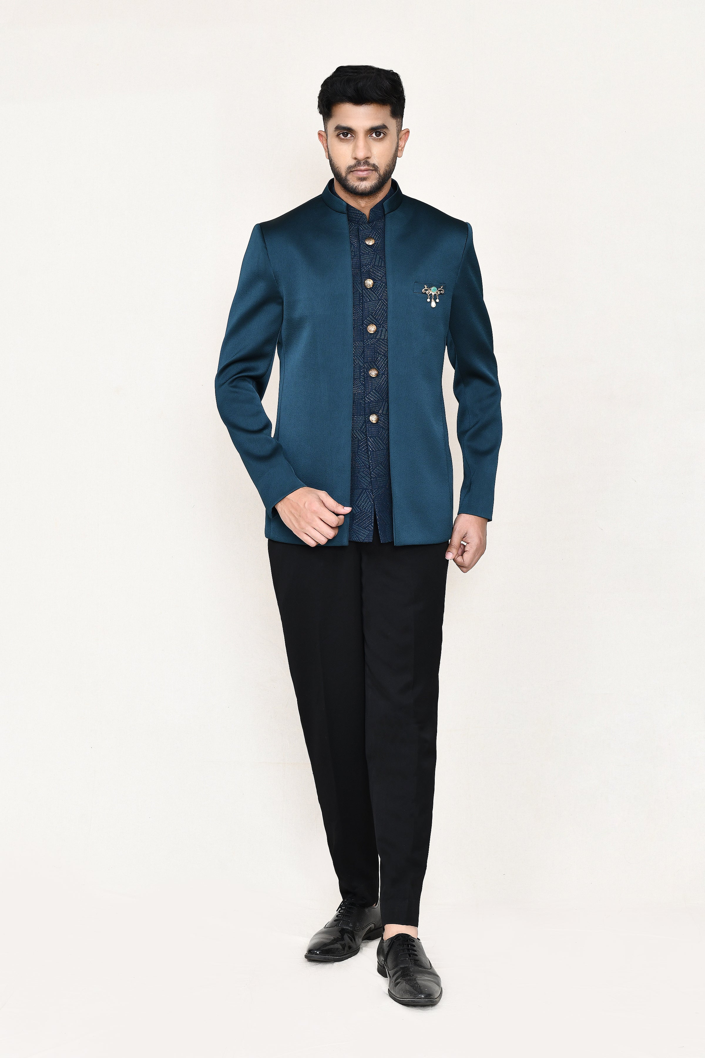 open prince coat, jacket with pant