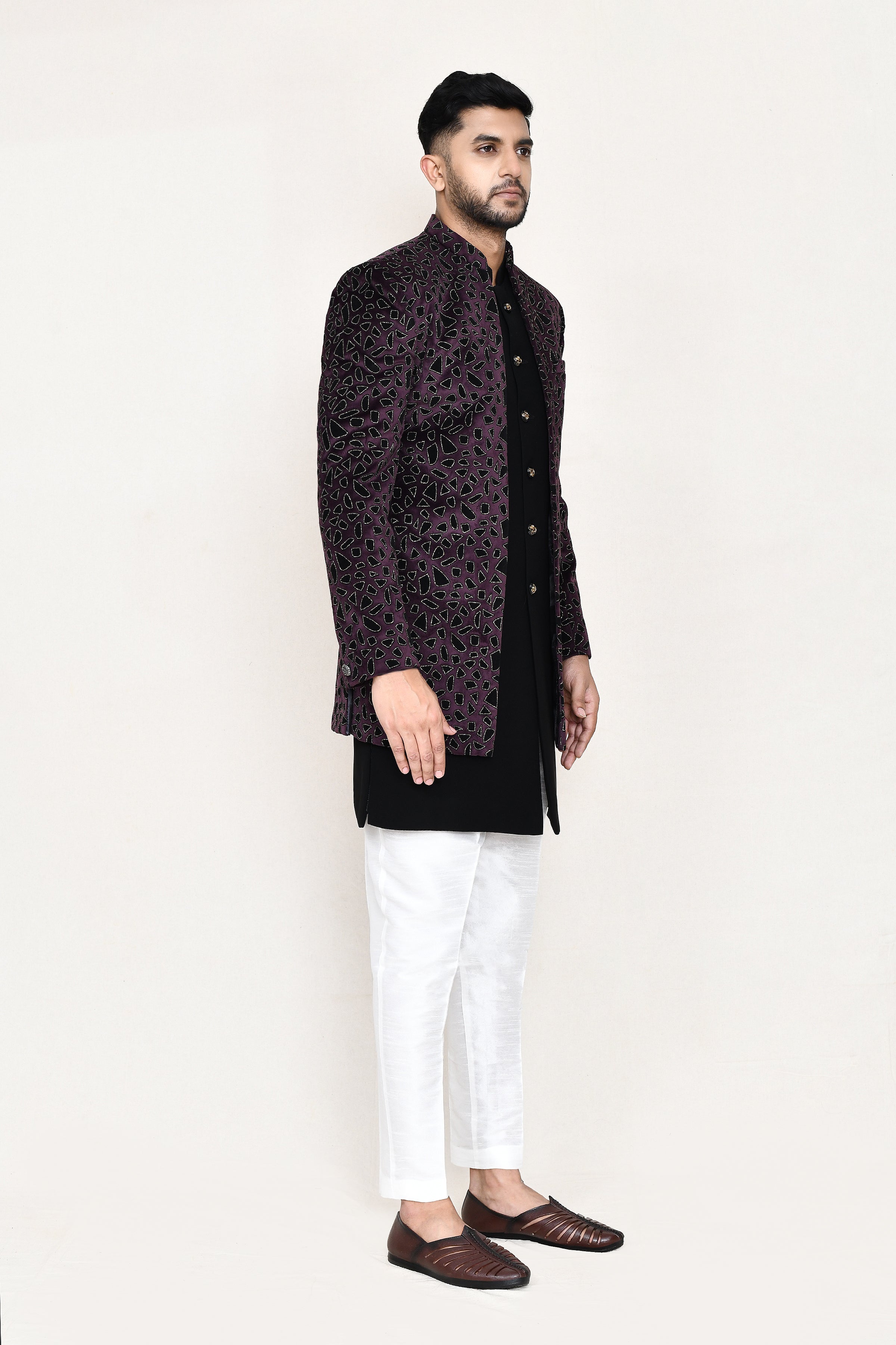 open jacket, indowestern with pant