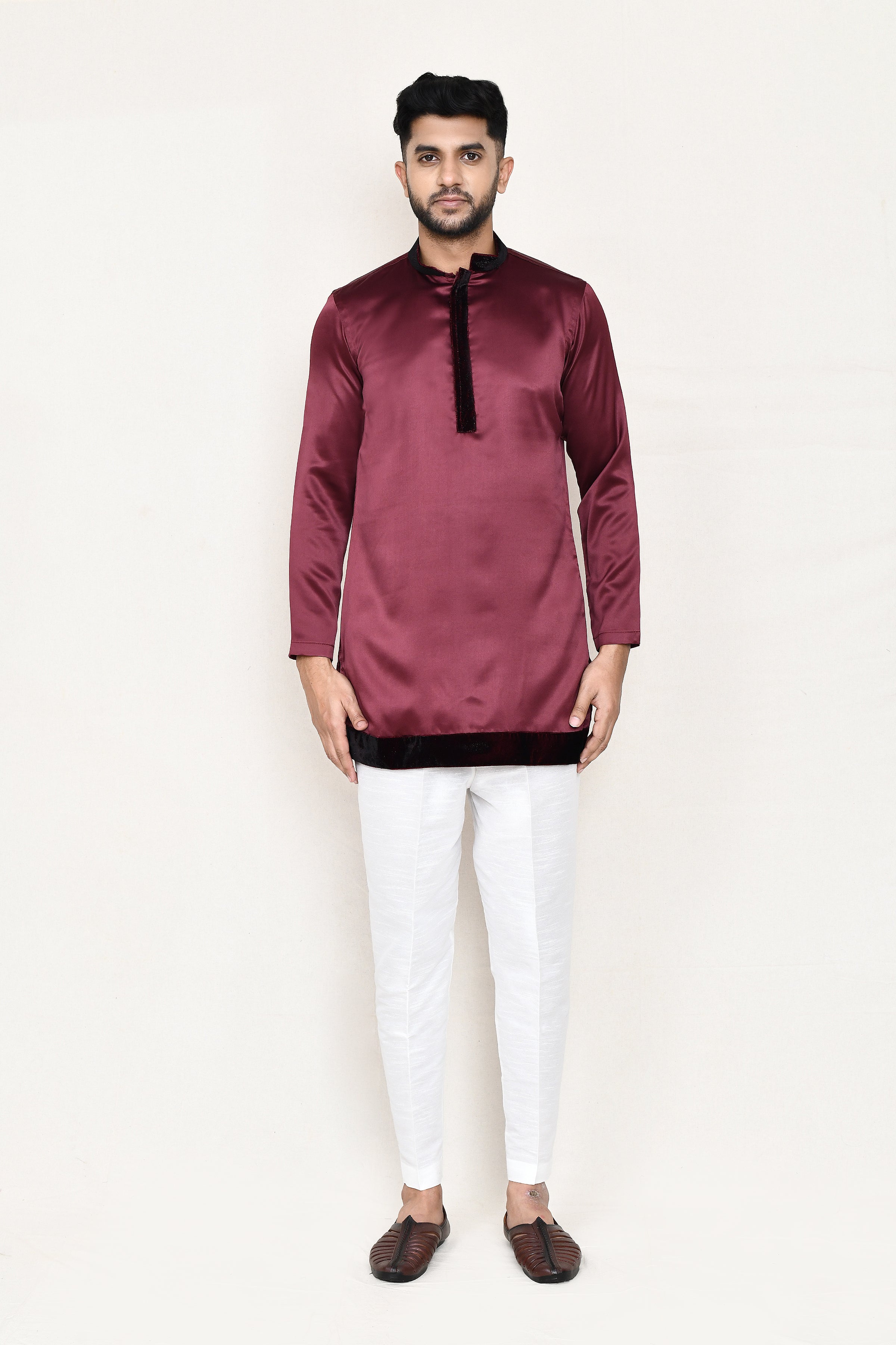open prince coat, kurta with straight fit pant
