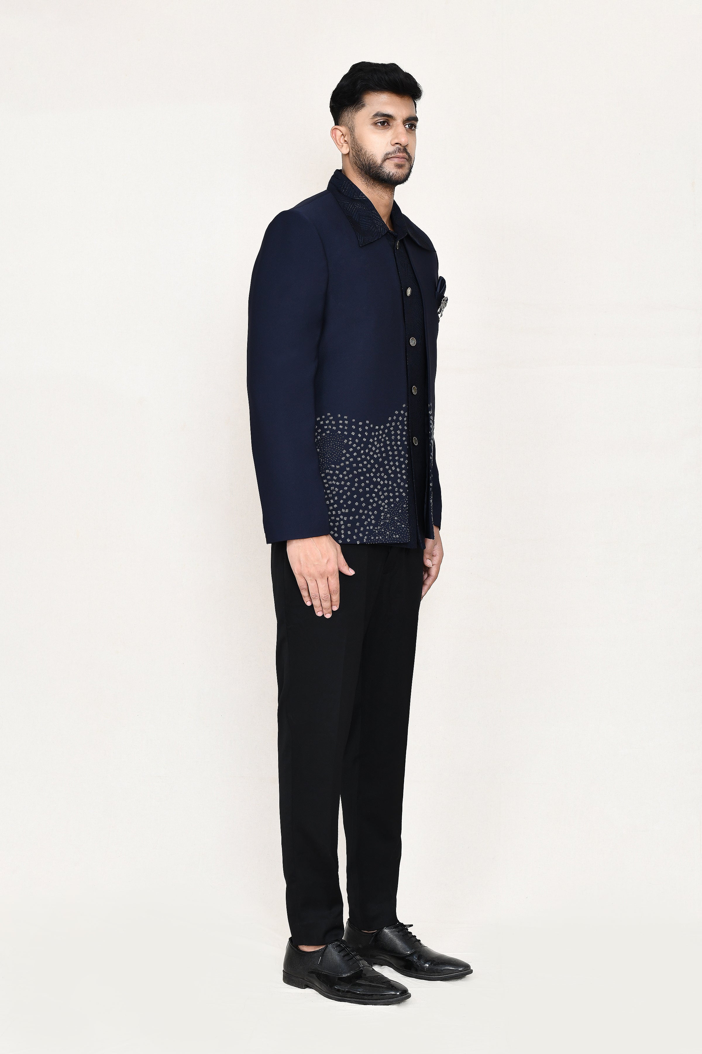 open prince coat, jacket with pant