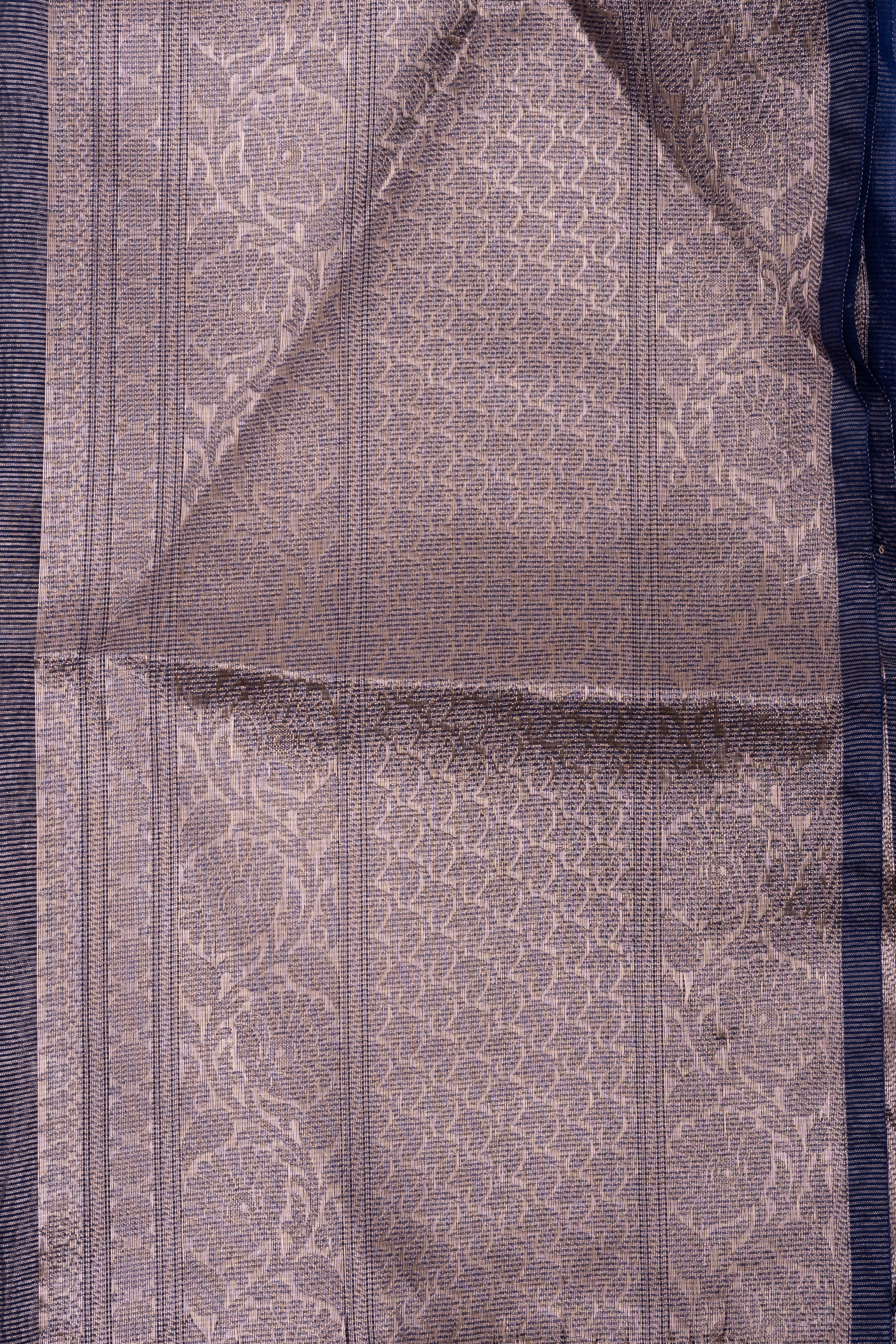 Mauve Crushed Tissue Silk Banarasi handloom Saree