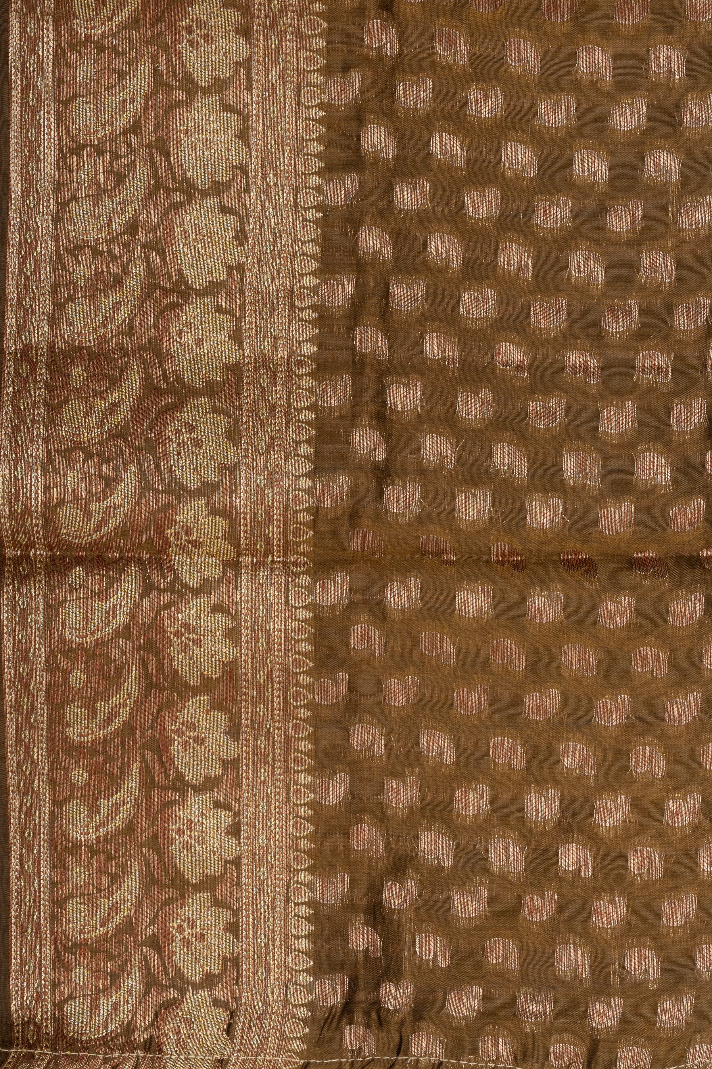 Golden yellow Toned Pure Silk Banarasi Saree