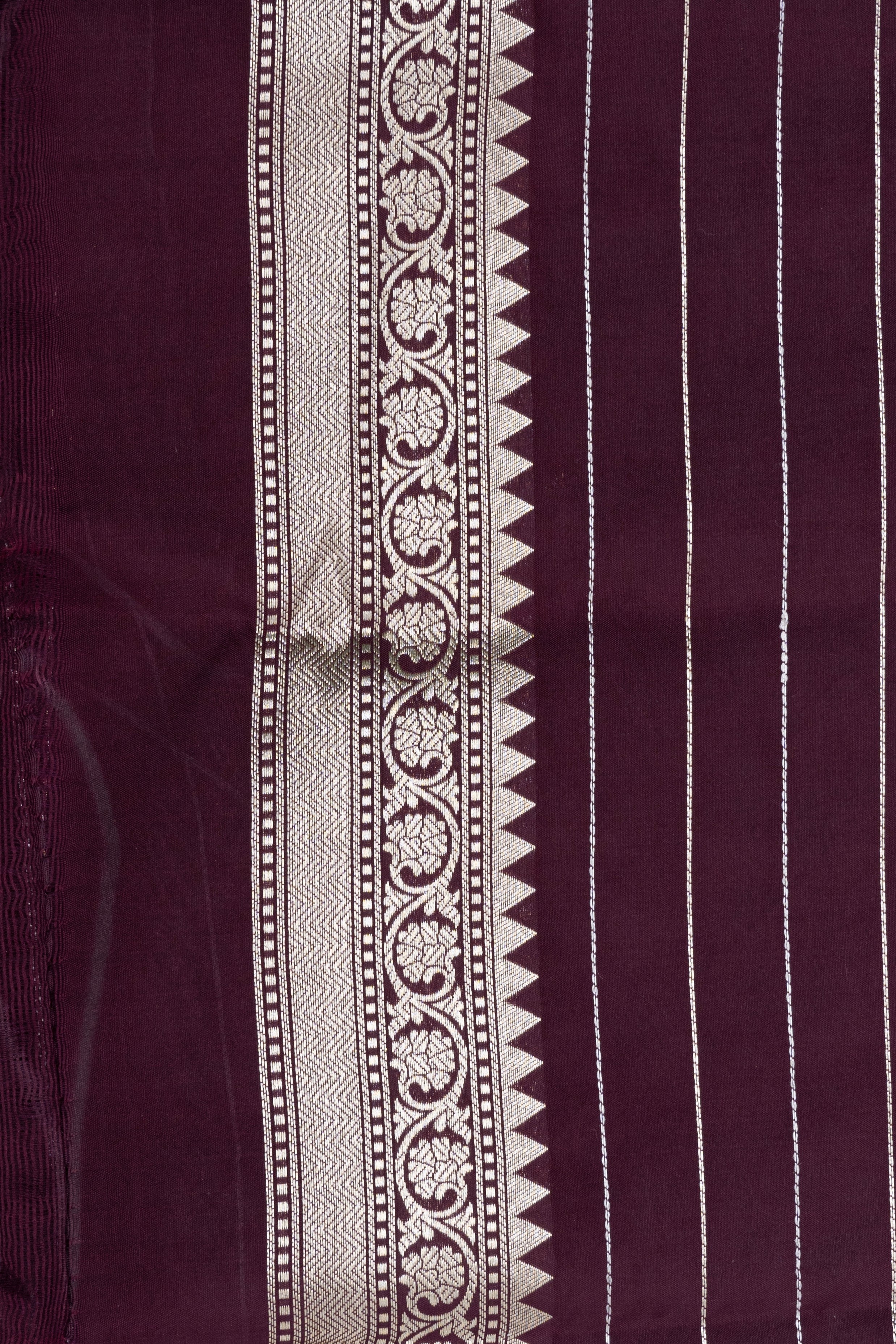 Magenta Pure Katan Silk Banarasi handloom Saree