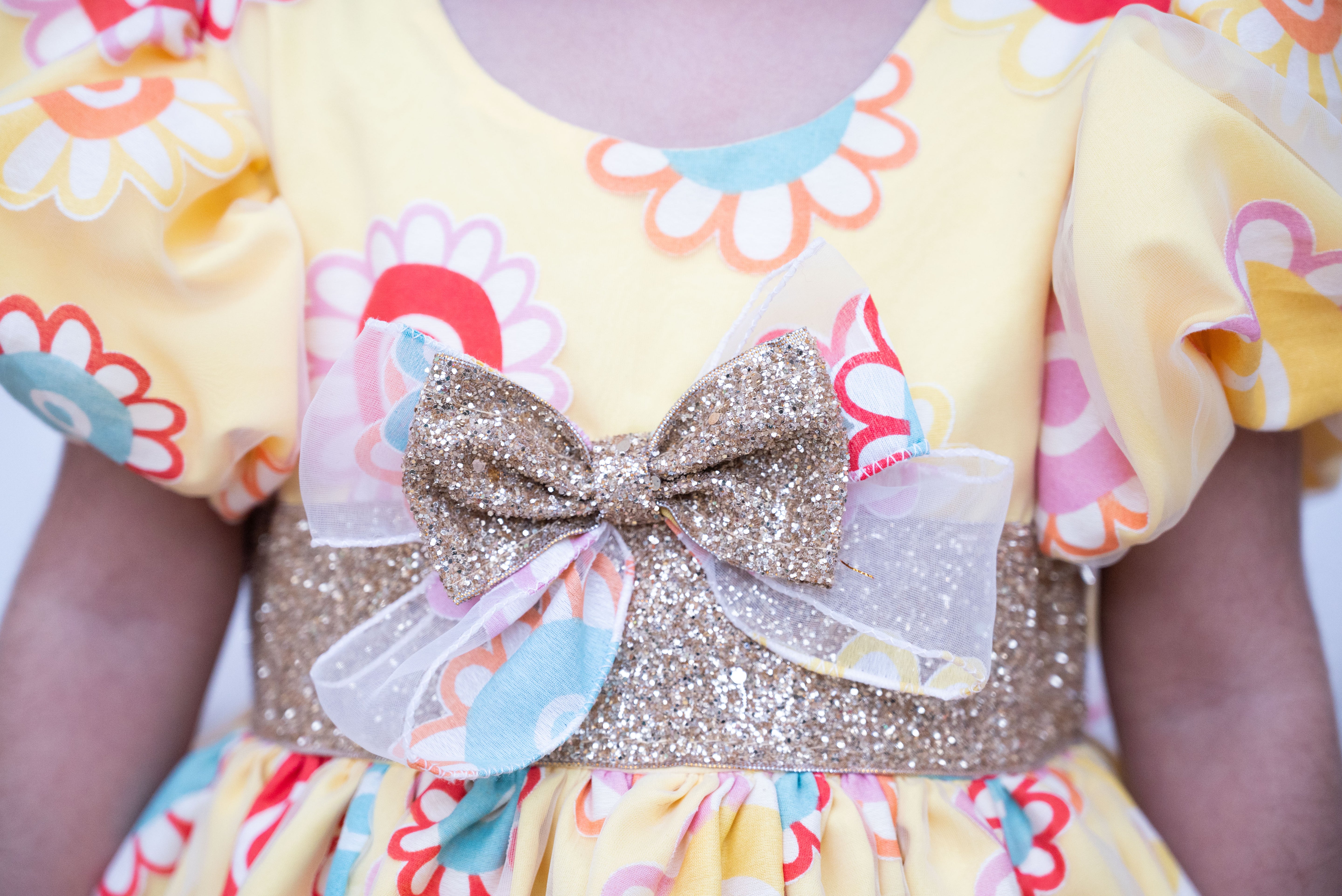 Yellow Organza frock