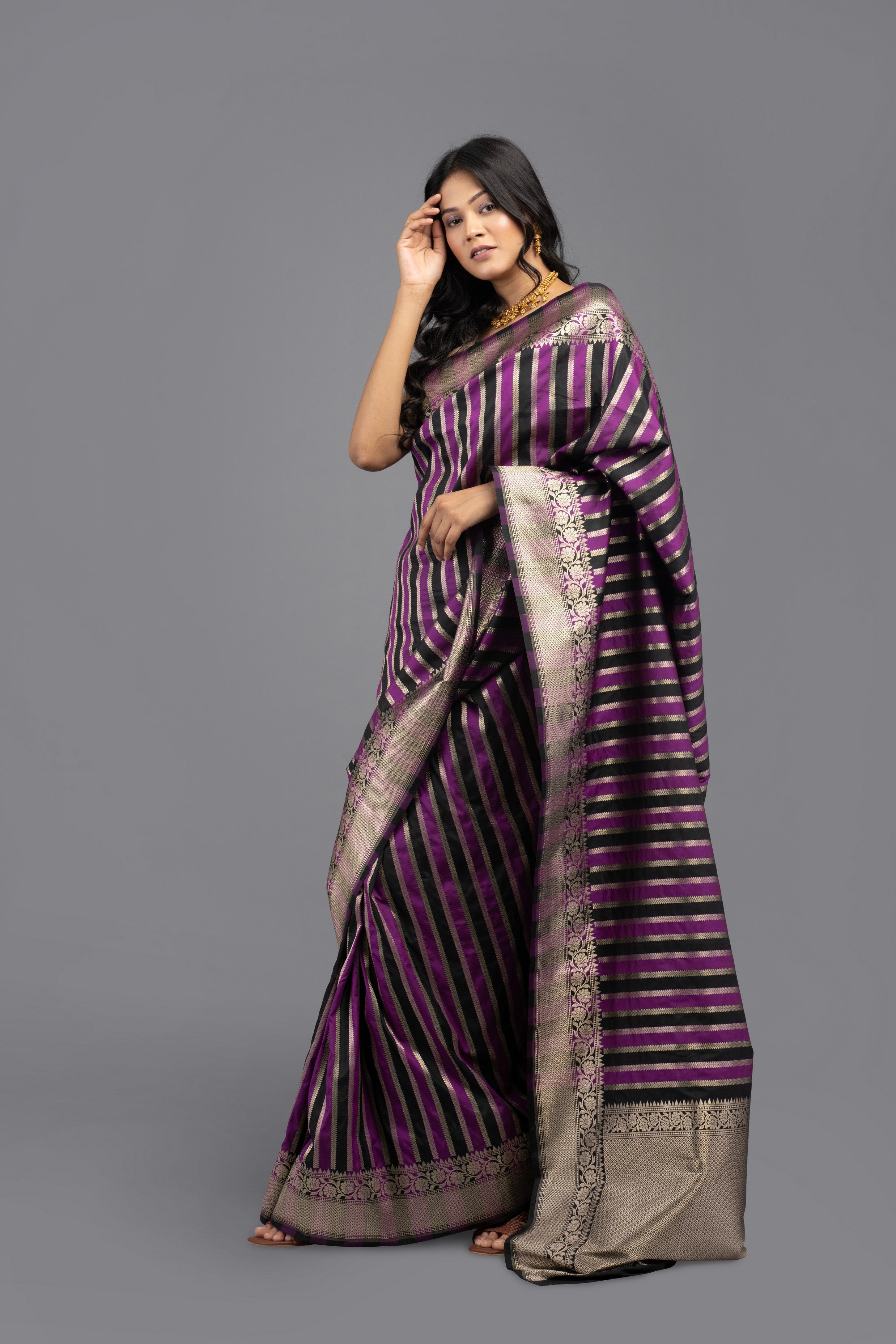 Rangkat Pure Soft Satin Silk Banarasi Handloom Saree