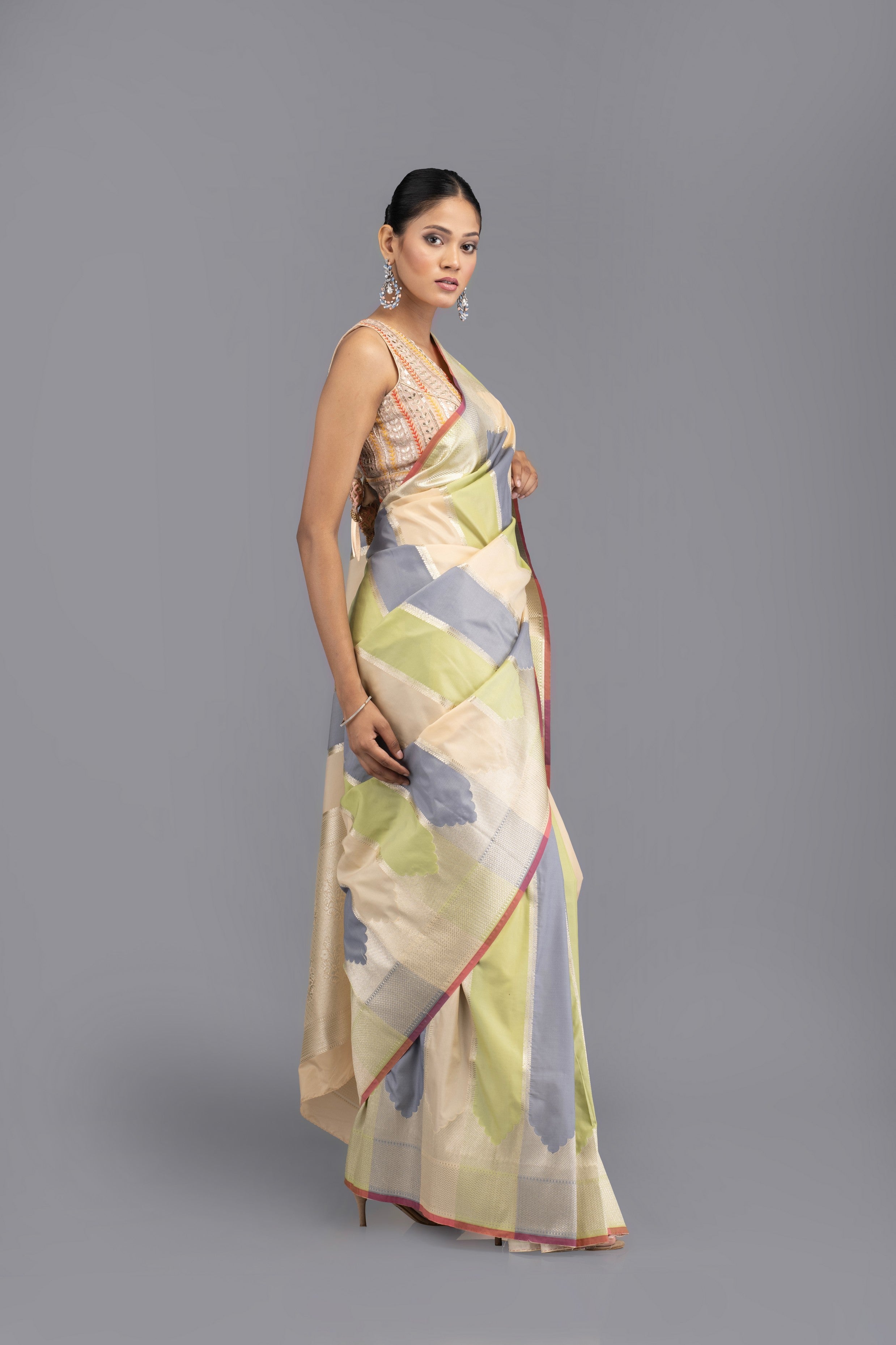 Rangkat Pure Soft Satin Silk Banarasi Handloom Saree