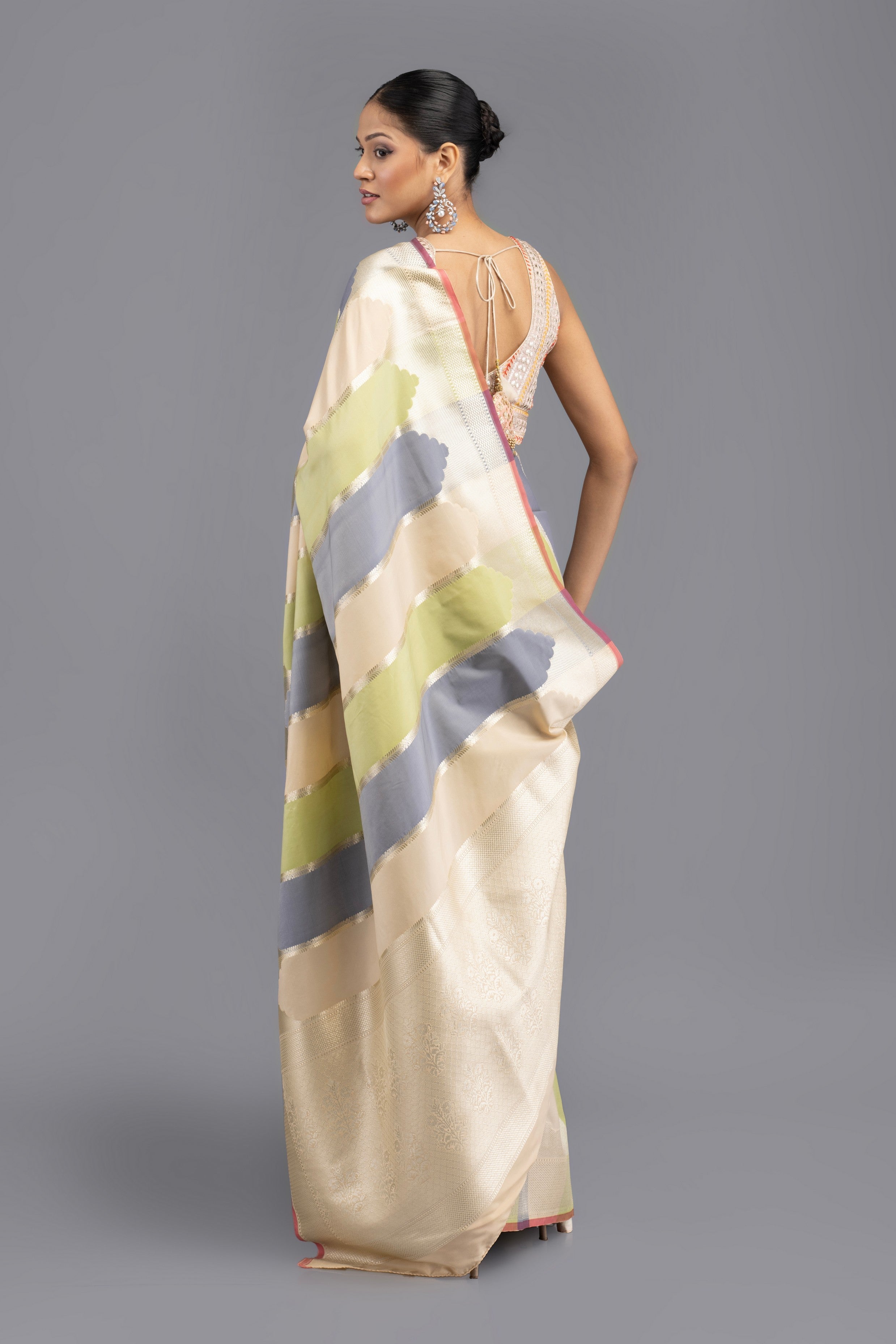 Rangkat Pure Soft Satin Silk Banarasi Handloom Saree