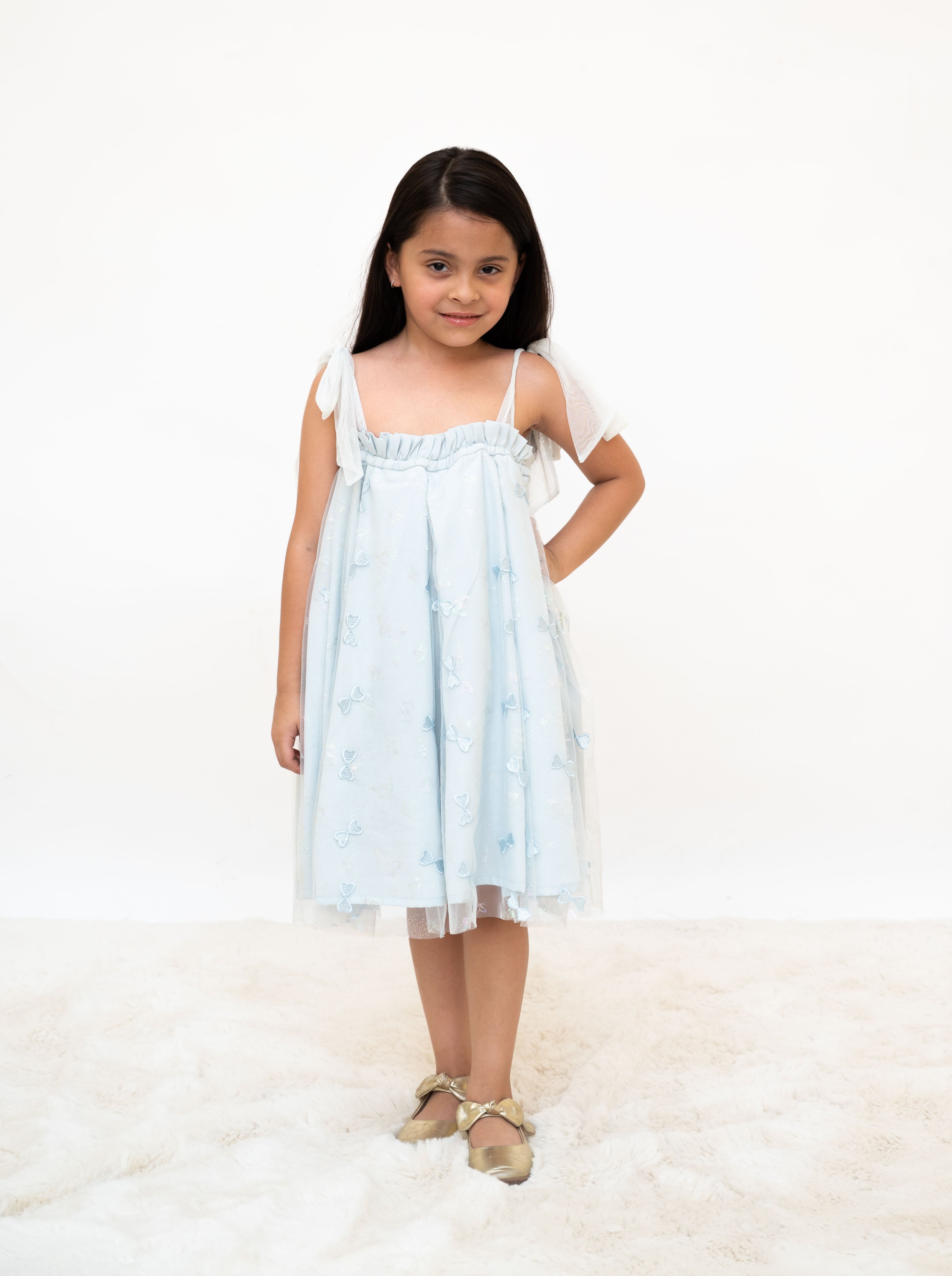 Light Blue Bow Dress