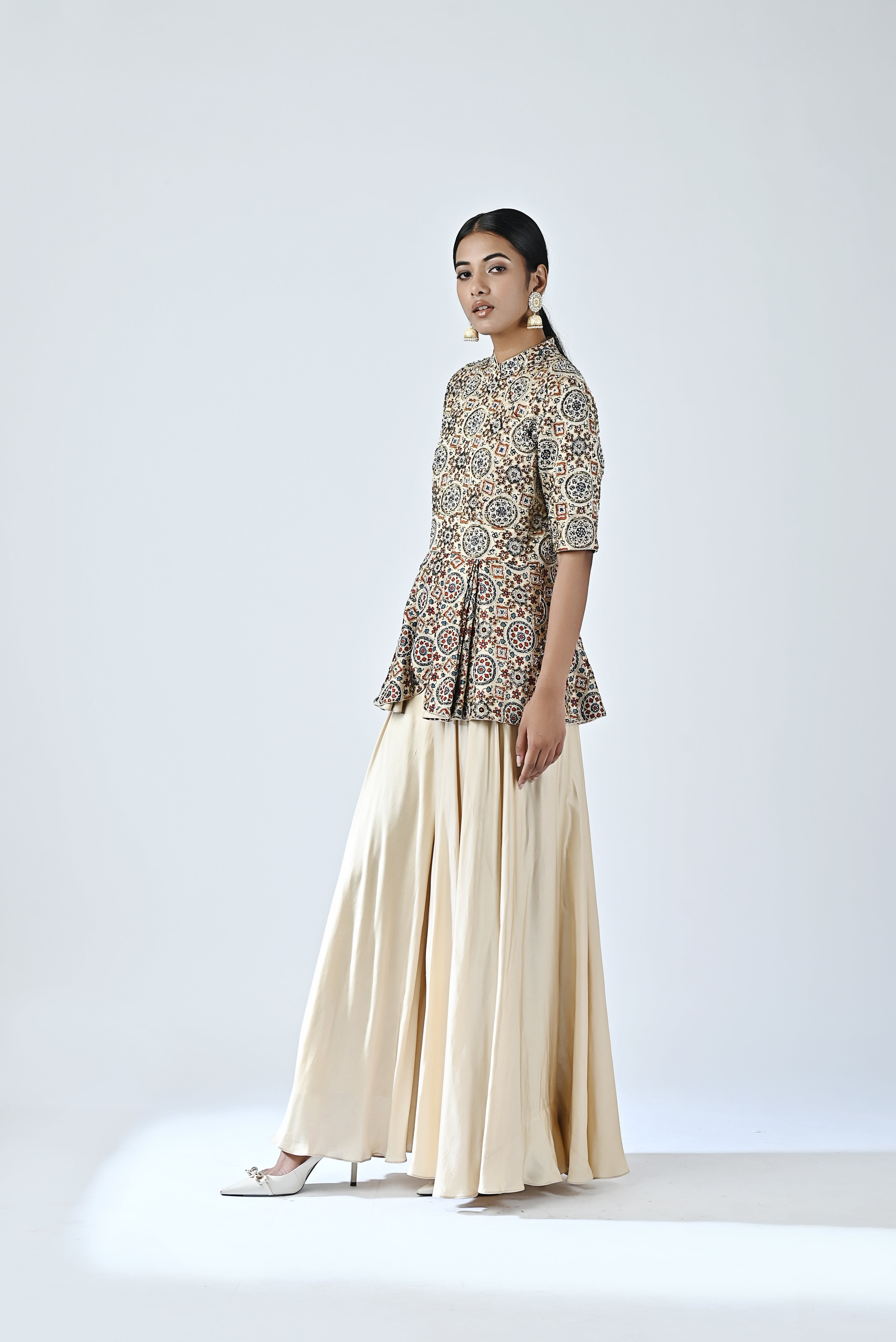 Ajrakh embellished jumpsuit