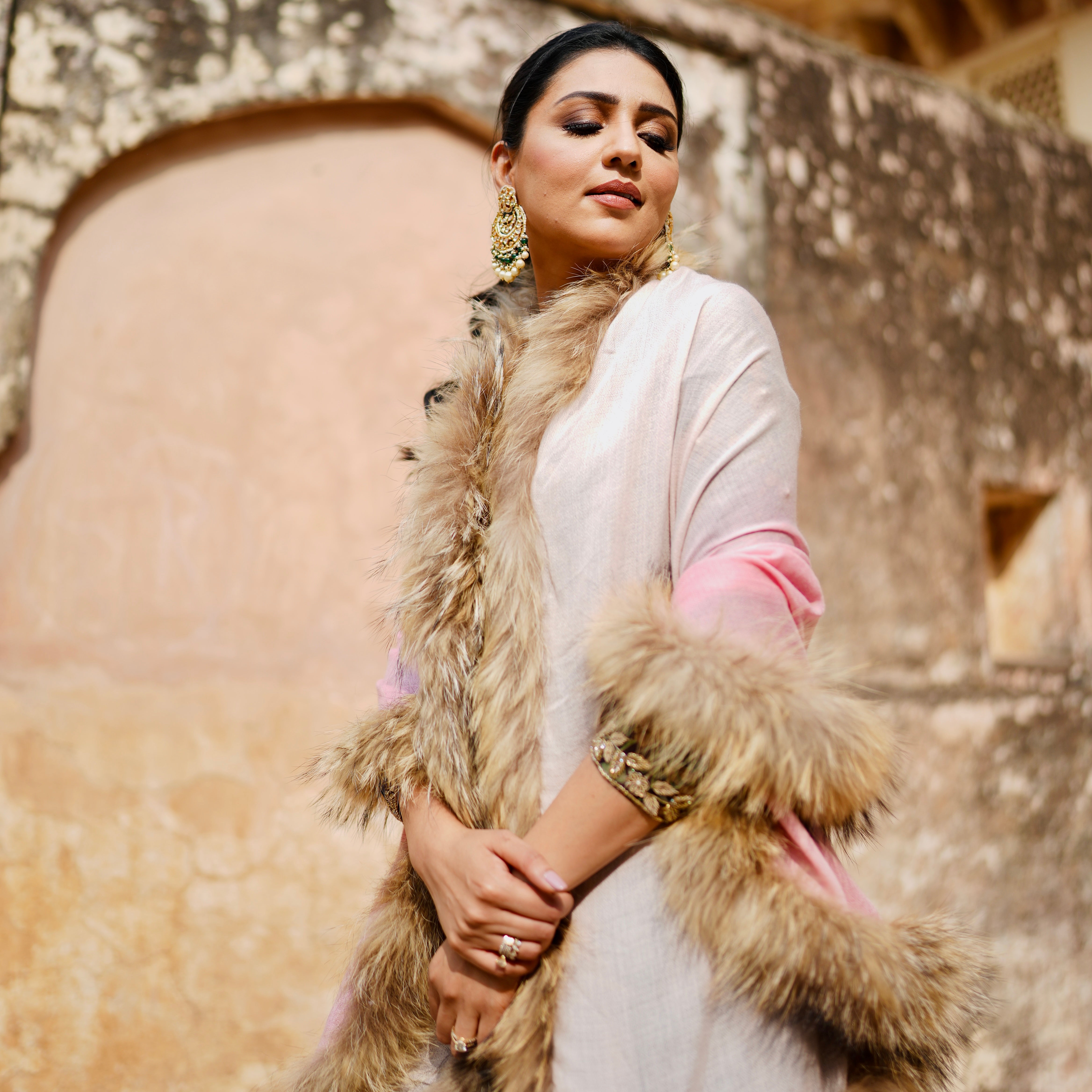 Delaney Cashmere Fur Stole