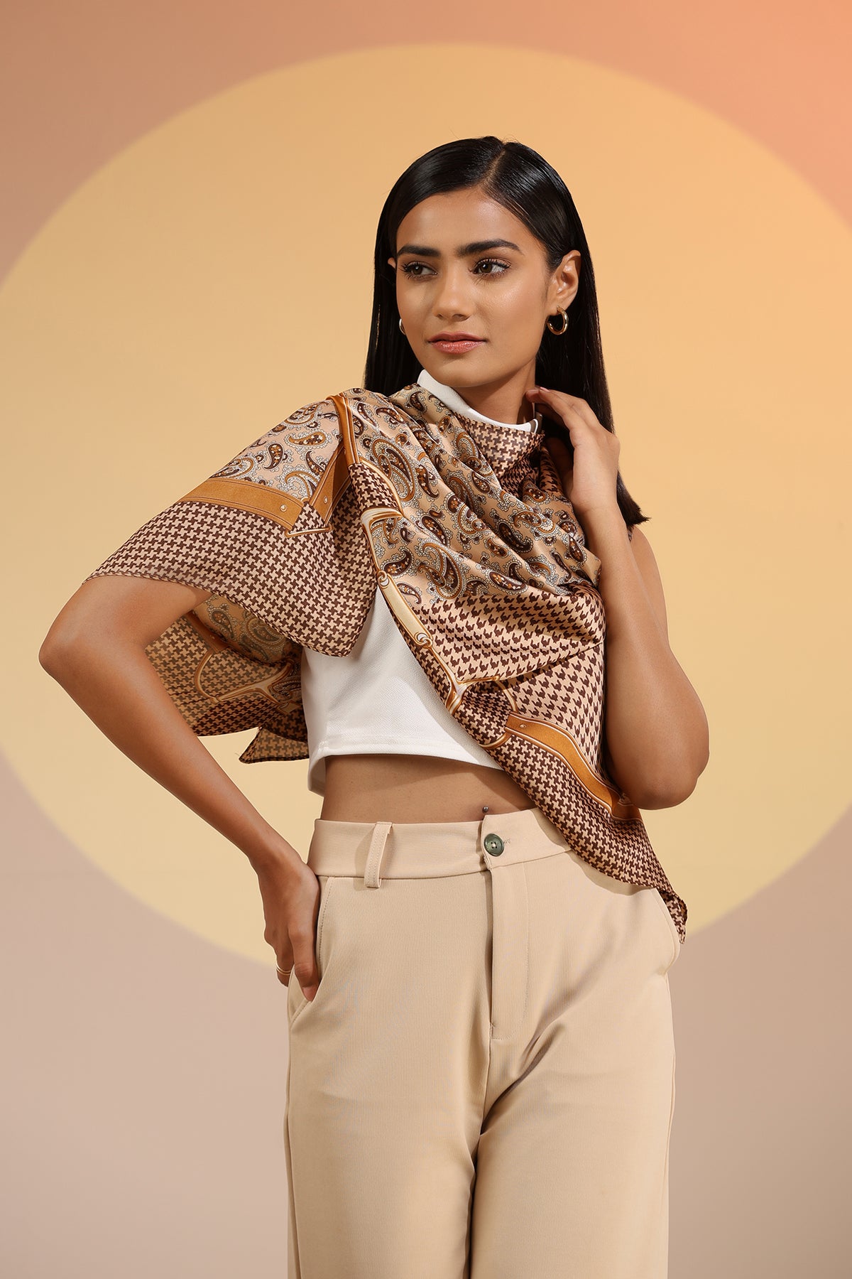 Seiarra Silk Square Scarf