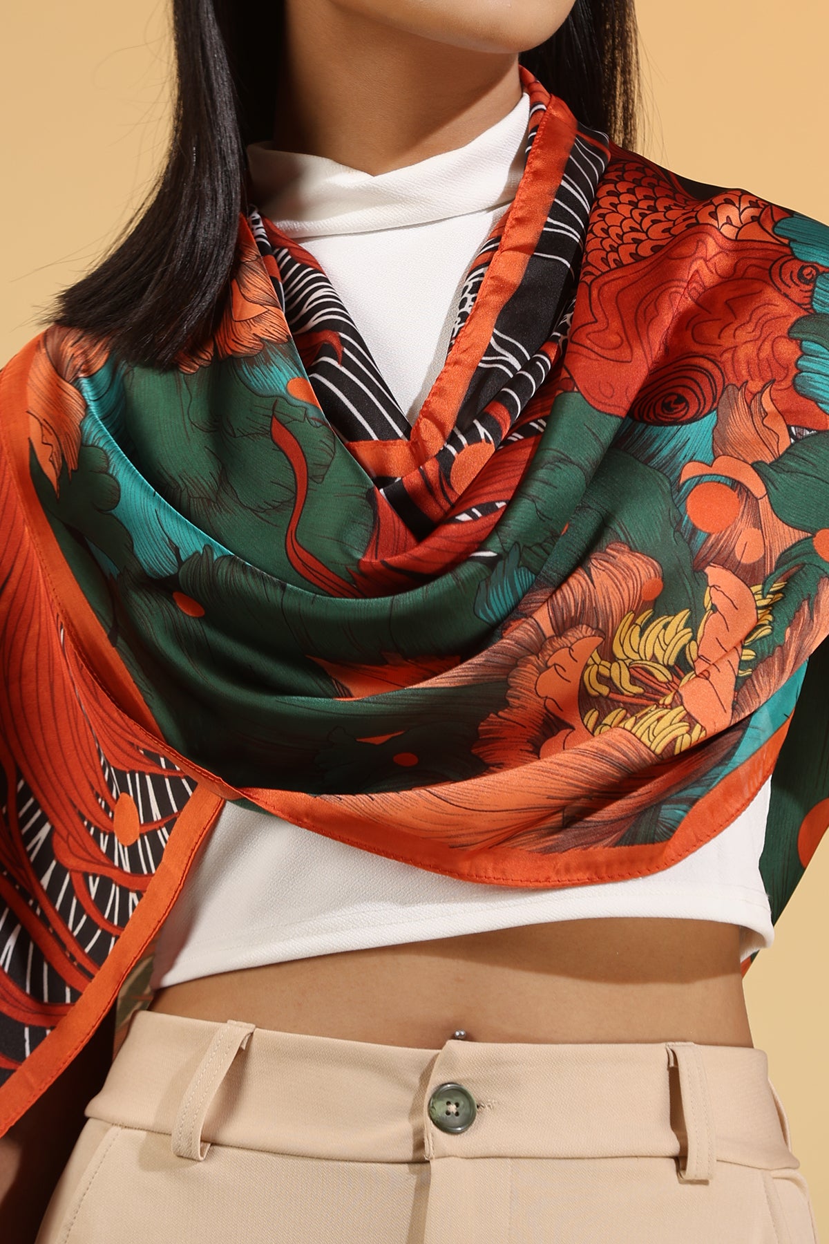 Espen Silk Square Scarf
