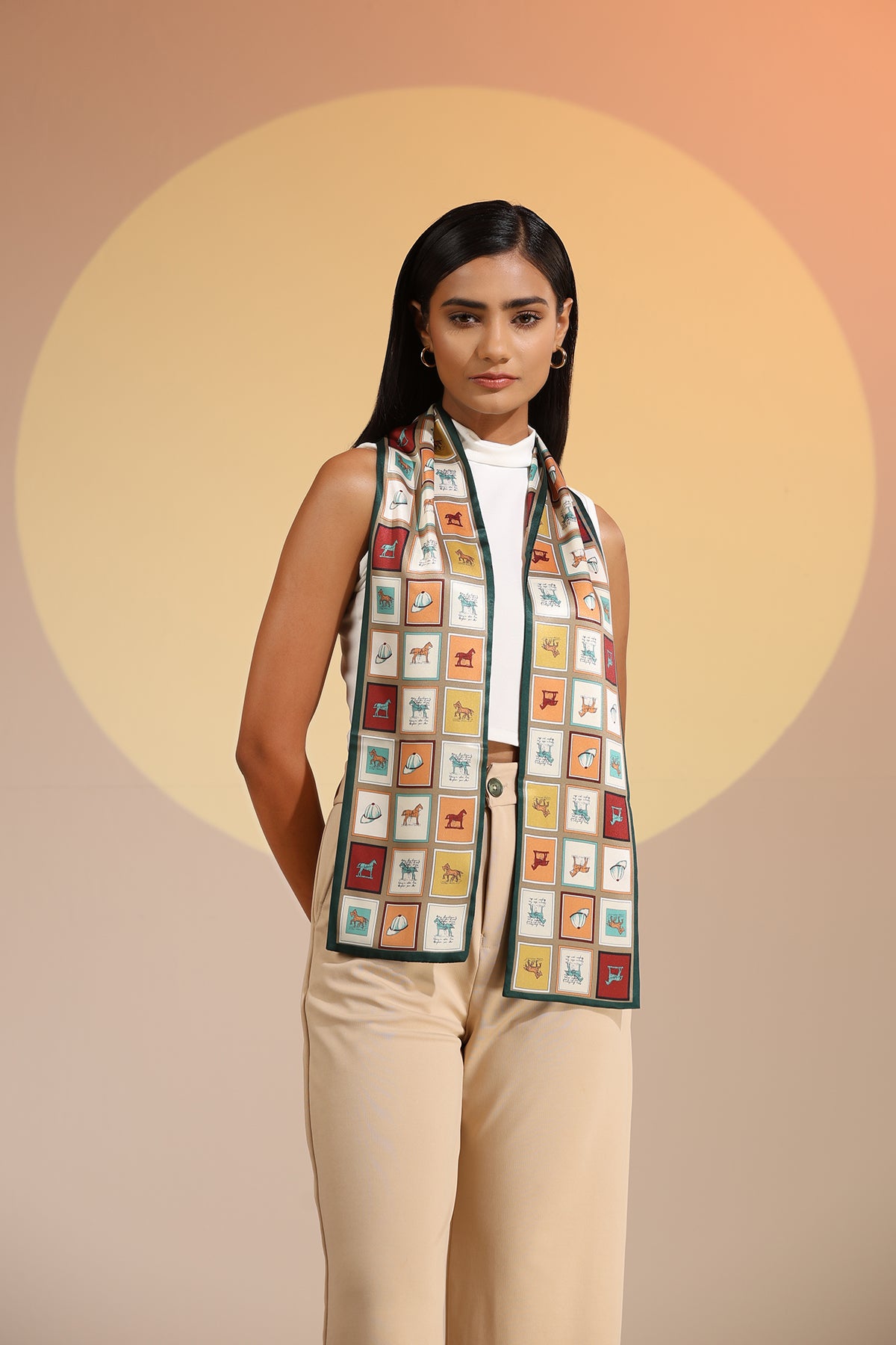 Auburn Silk Neck Scarf