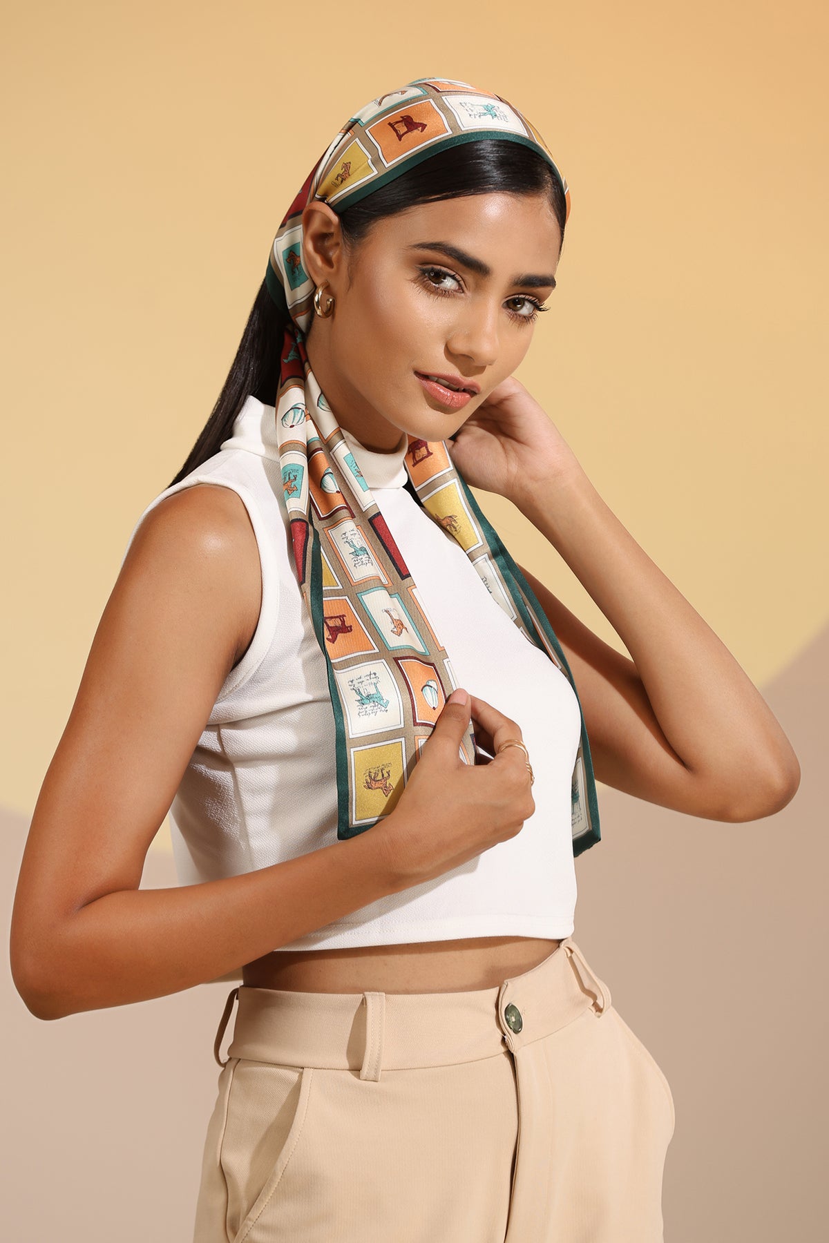 Auburn Silk Neck Scarf