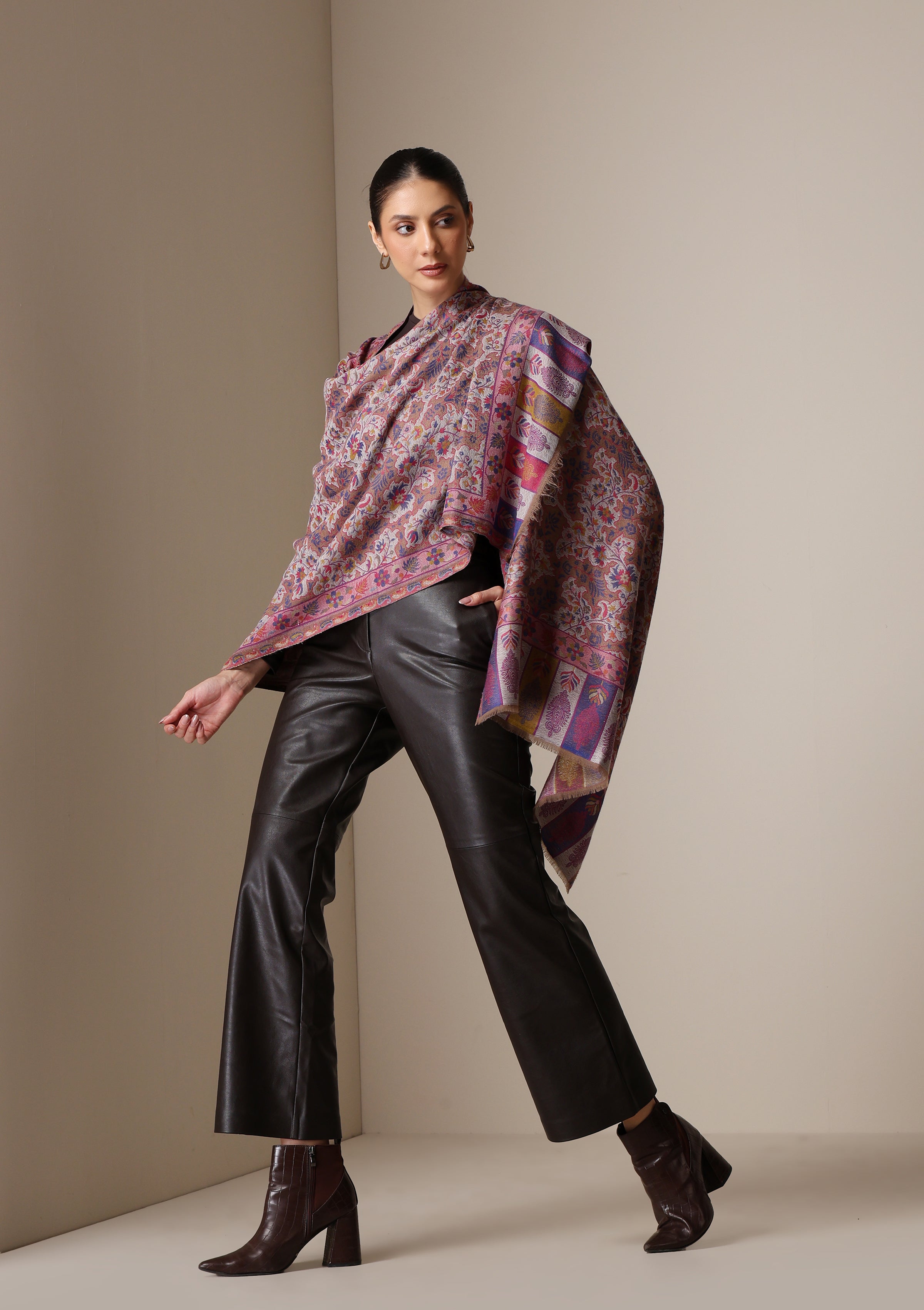 Dusala Royal Blossom Kani stole