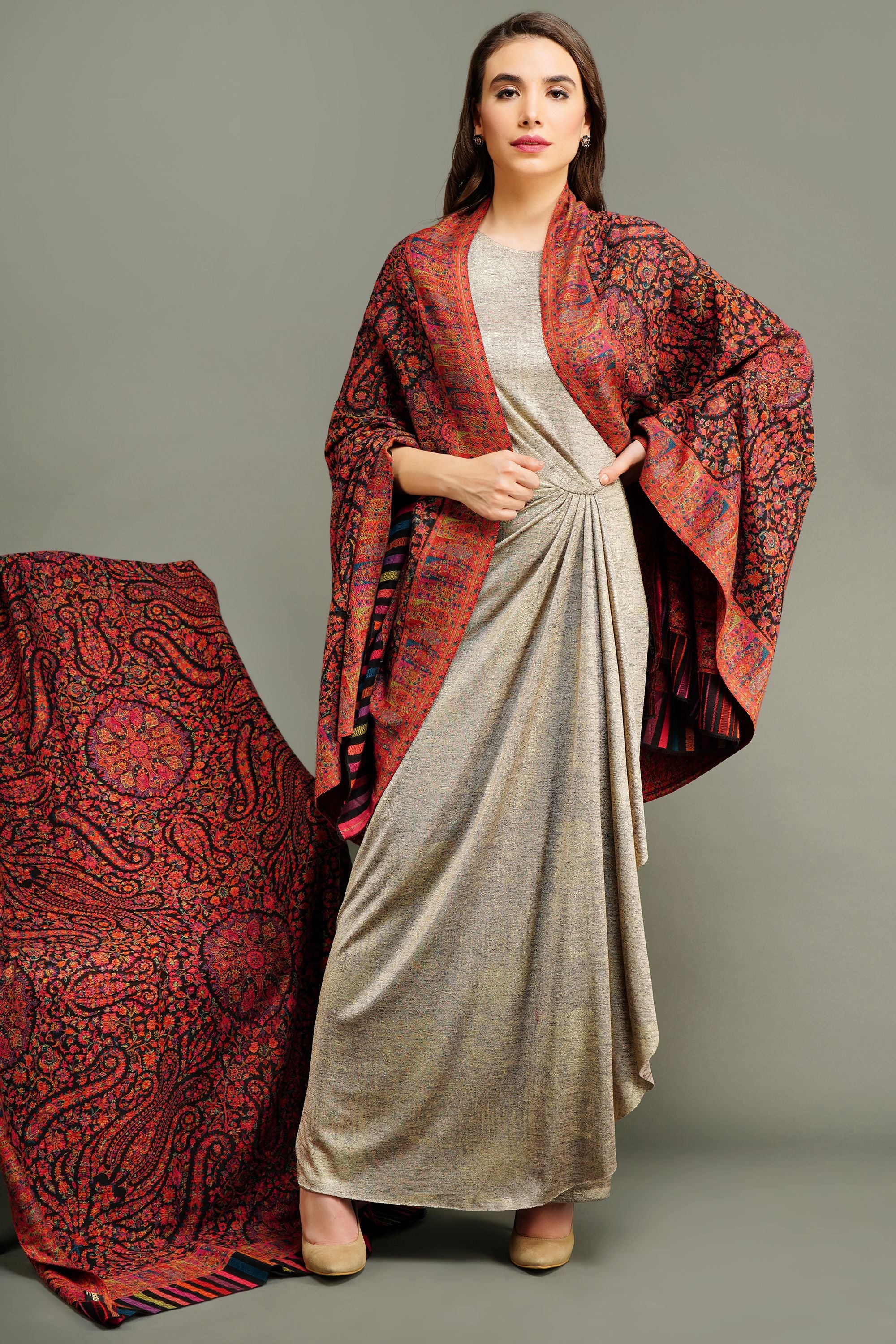 Pashmina in kani weave full Shawl